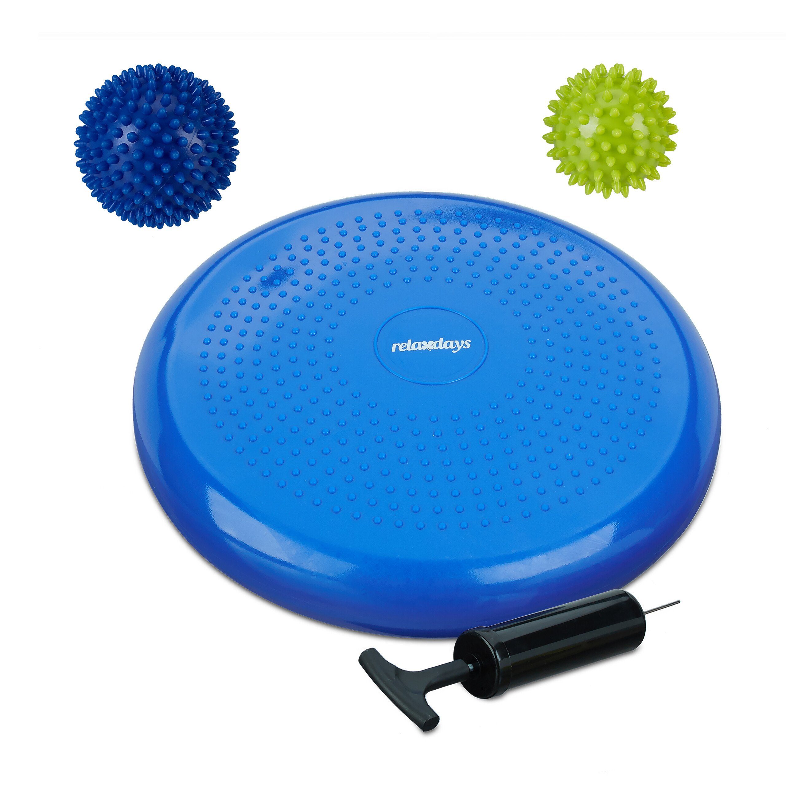 Balancekissen Balance Kissen mit 2 Massagebällen