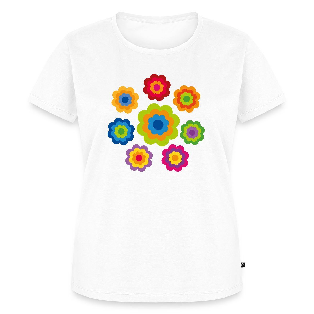 Spreadshirt T-Shirt 70er Jahre Hippie Flower günstig online kaufen