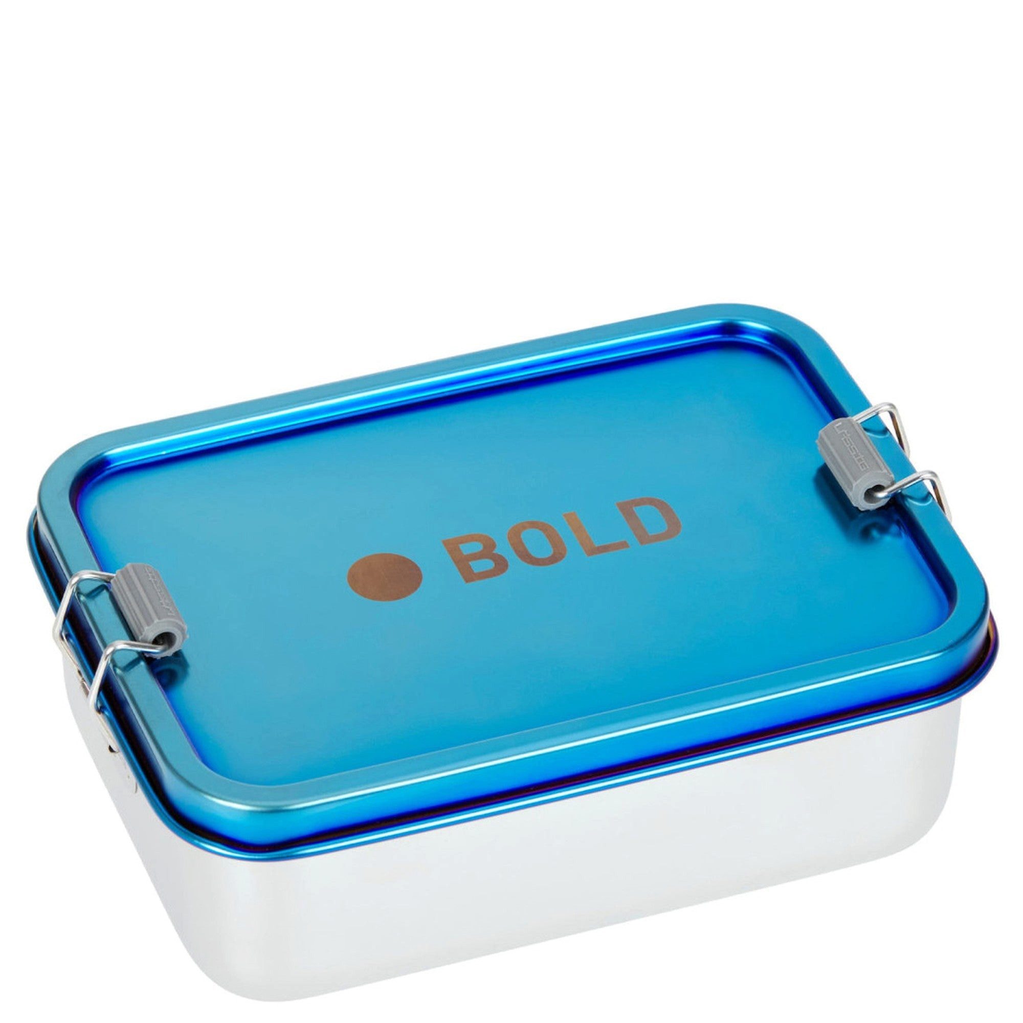 Lunchbox Lunchbox Stainless Steel Solid 18 cm - Brotzeitbox (Bold Blue/Purple)