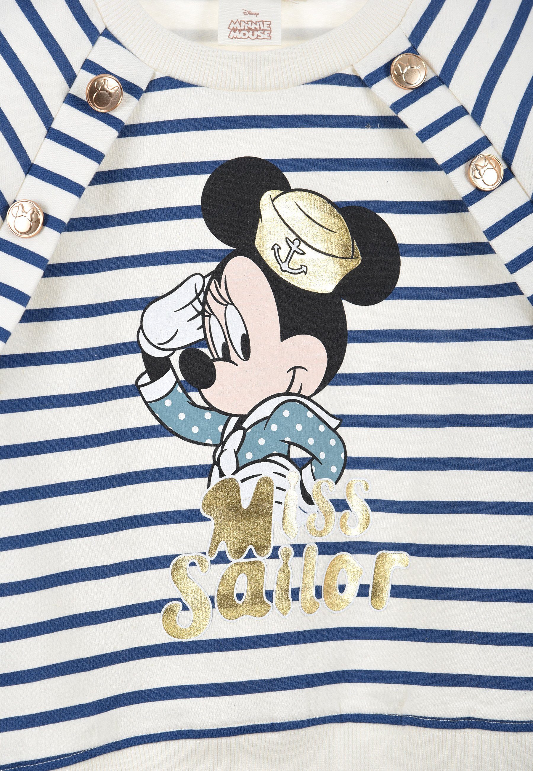 Sweatshirt Kinder Mouse Blau Mini Oberteil Minnie Maus Mädchen Sweatshirt Disney
