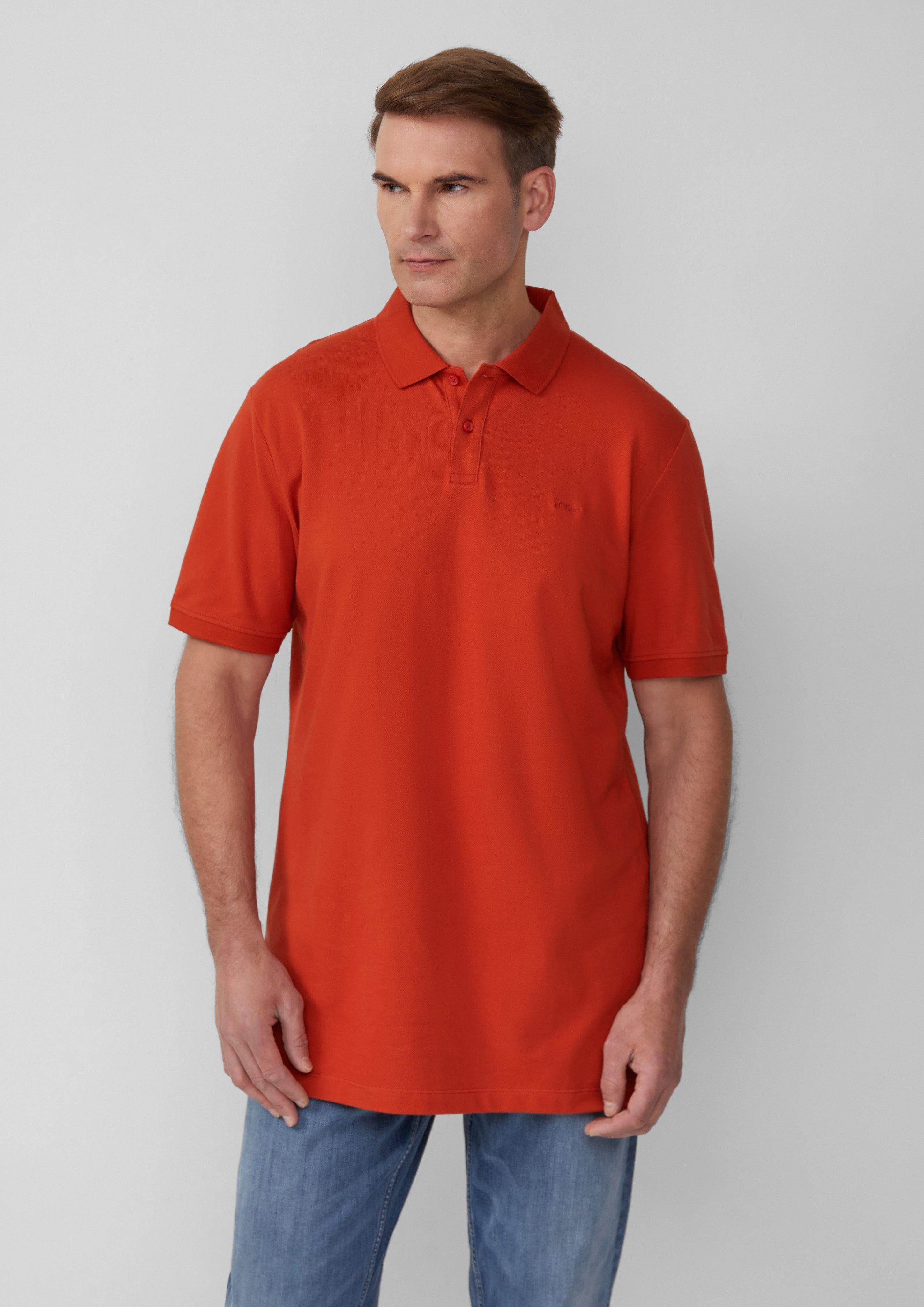 s.Oliver Kurzarmshirt Poloshirt aus Baumwollpiqué günstig online kaufen