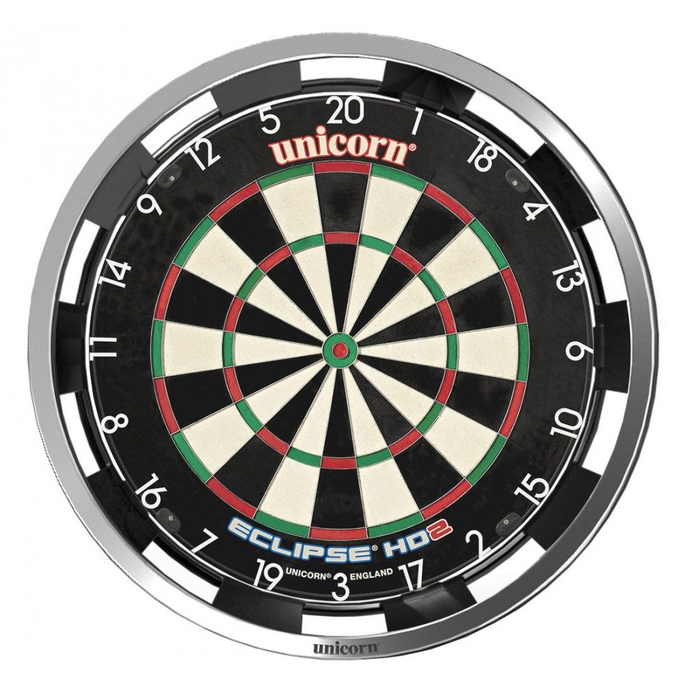 unicorn Dartscheiben-Beleuchtung 79853 LED Dartboard Beleuchtung mit Surround, Aluminium, LED fest integriert