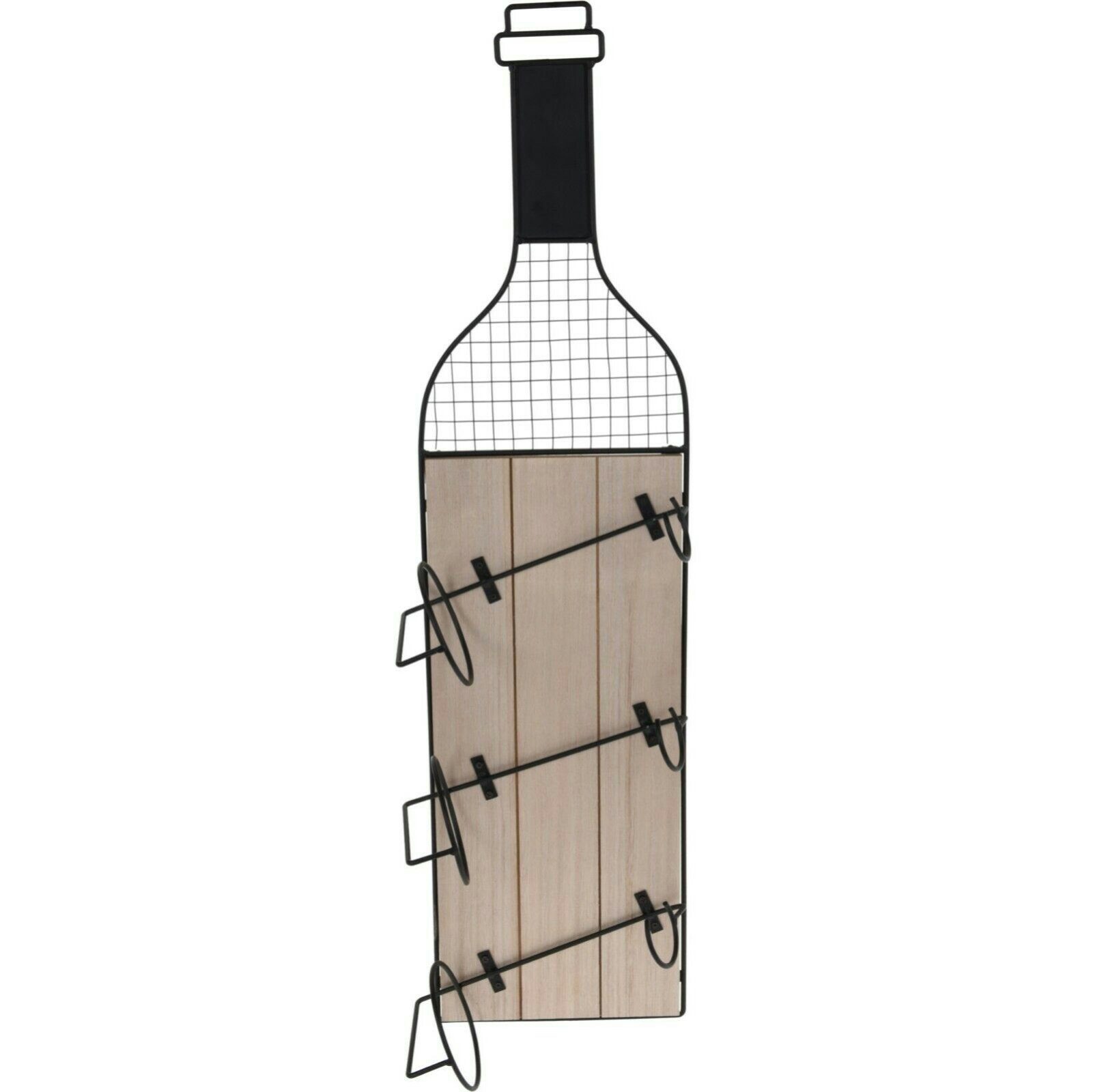 Koopman Flaschenregal Weinregal Weinschrank Metallregal 83 cm zum Aufhängen günstig online kaufen