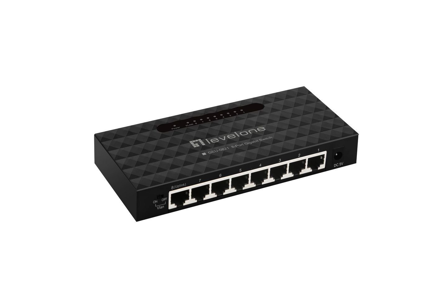 LEVELONE Switch 8x GE GEU-0821 Netzwerk-Switch