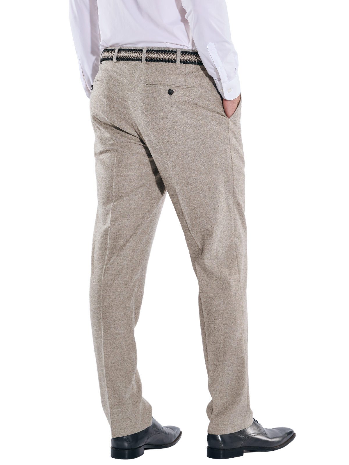 emilio adani Anzughose emilio adani Herren Anzughose meliert, Beige günstig online kaufen