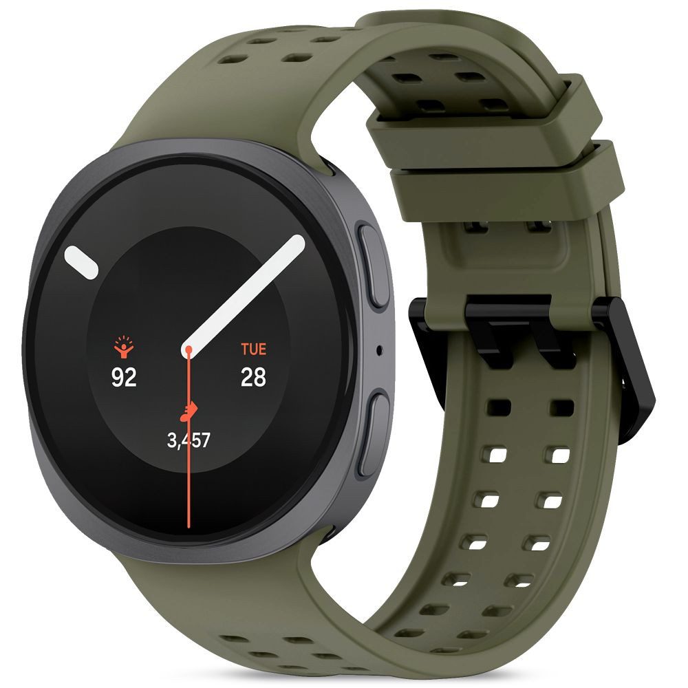 TECH PROTECT Uhrenarmband Sportarmband Silikonarmband Wechselarmband, perforiert, atmungsaktiv, schweißfest, 22 mm Steg