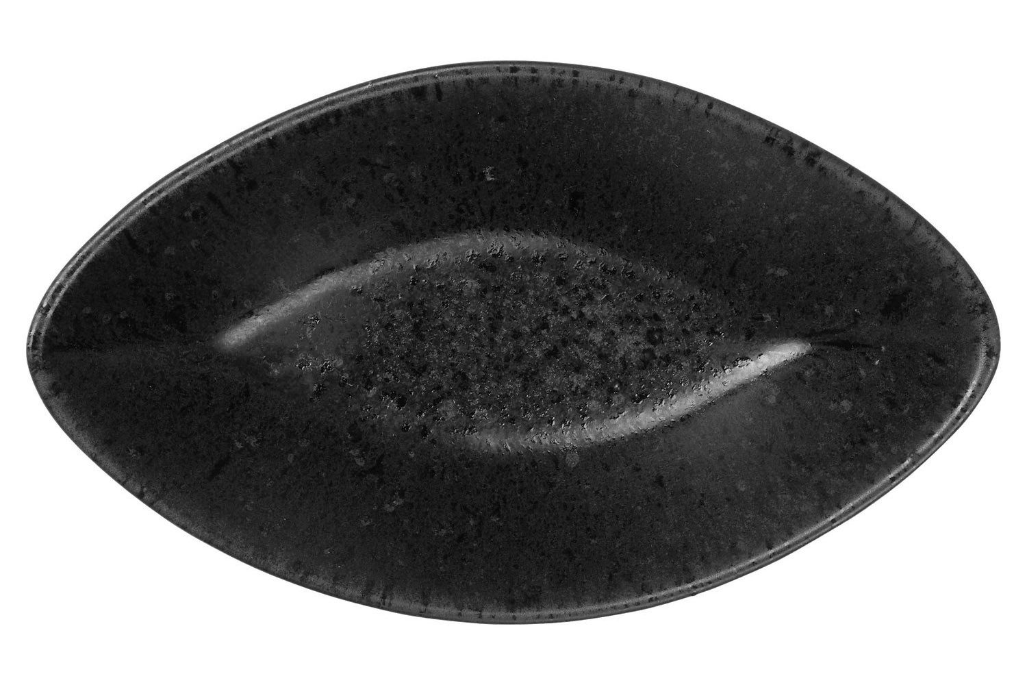 ASA SELECTION Dipschale GRANDE NERO, 14,5 x 8,5 cm, Schwarz, Glasiert, Steingut, Spülmaschinengeeignet