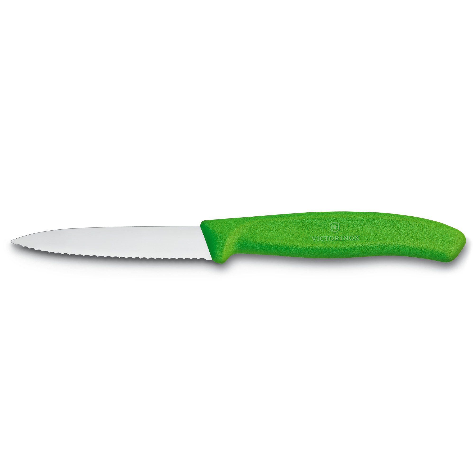 Classic Swiss Wellenschliff Victorinox grün farbig, Gemüsemesser Gemüsemesser 8cm,