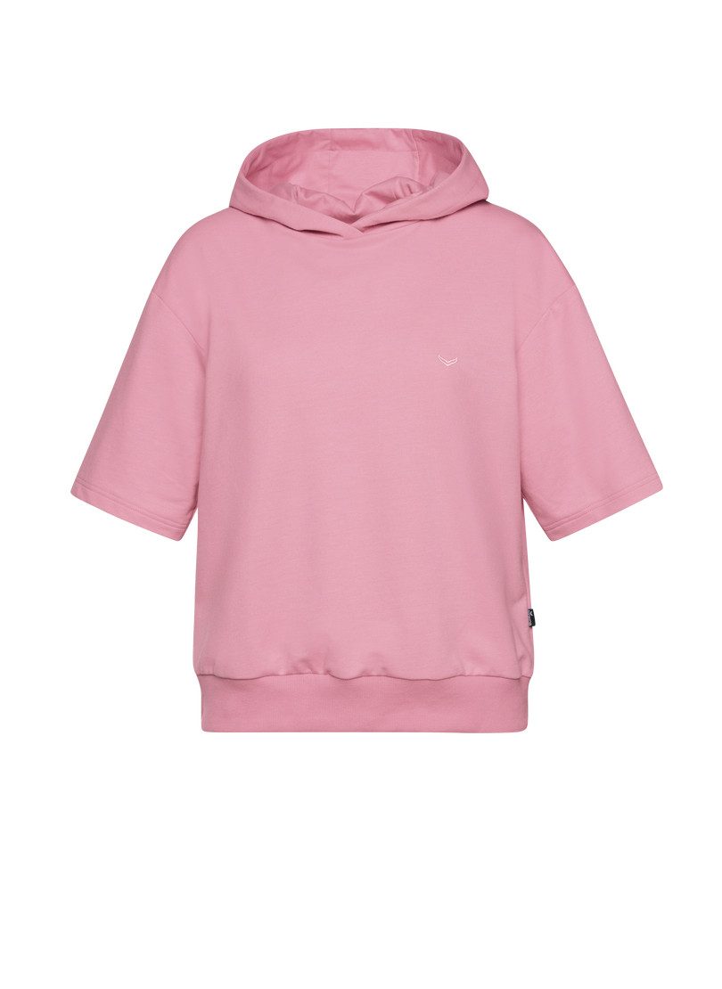 Trigema Kapuzensweatshirt TRIGEMA Kurzarm Cropped Hoodie günstig online kaufen