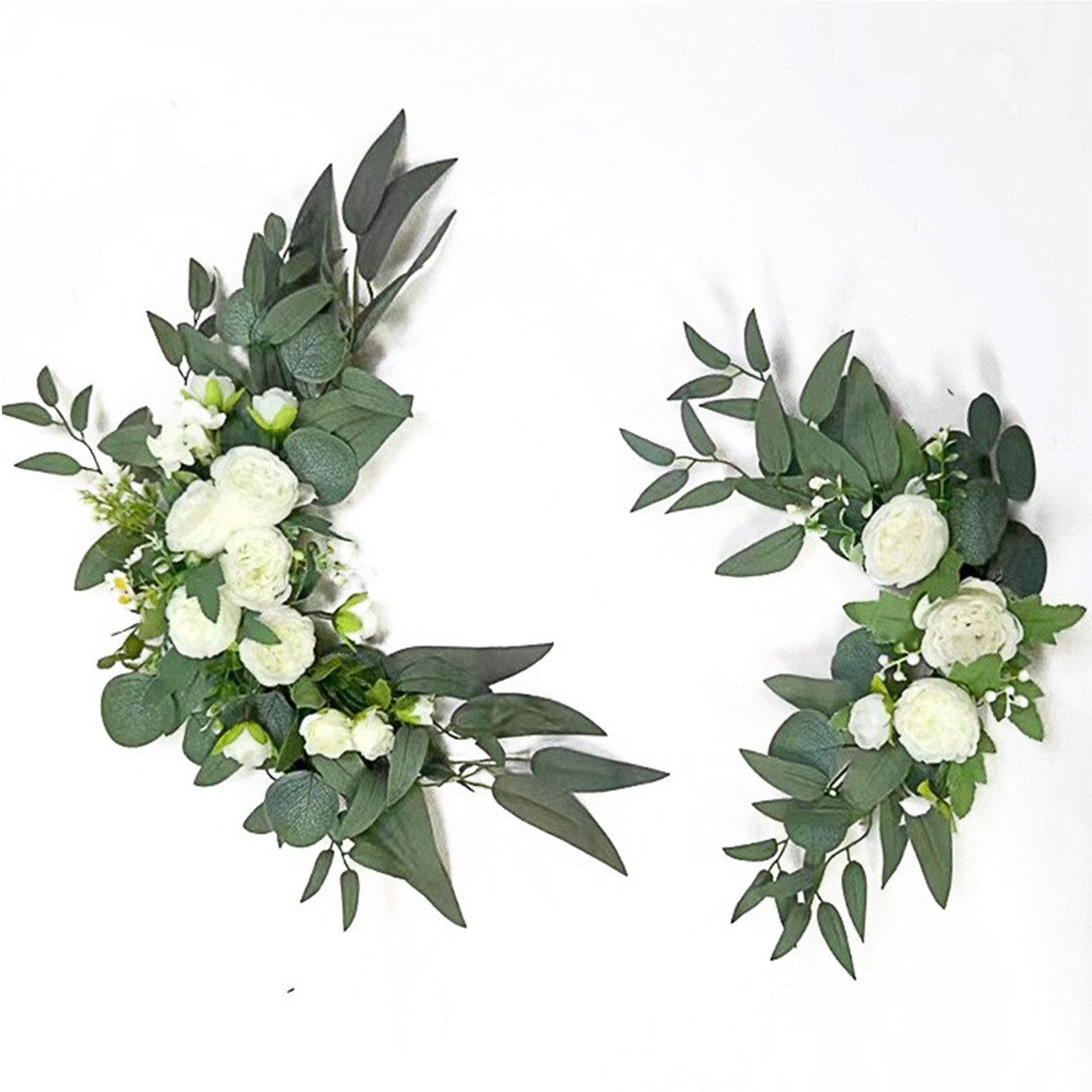 Kunstblumenstrauß Kunstblumenstrauß Blumen Künstliche für Hochzeit 2er Set, MOPUEA, Kunstblume, wiederverwendbar, realistisch, 2 Farben, langlebig
