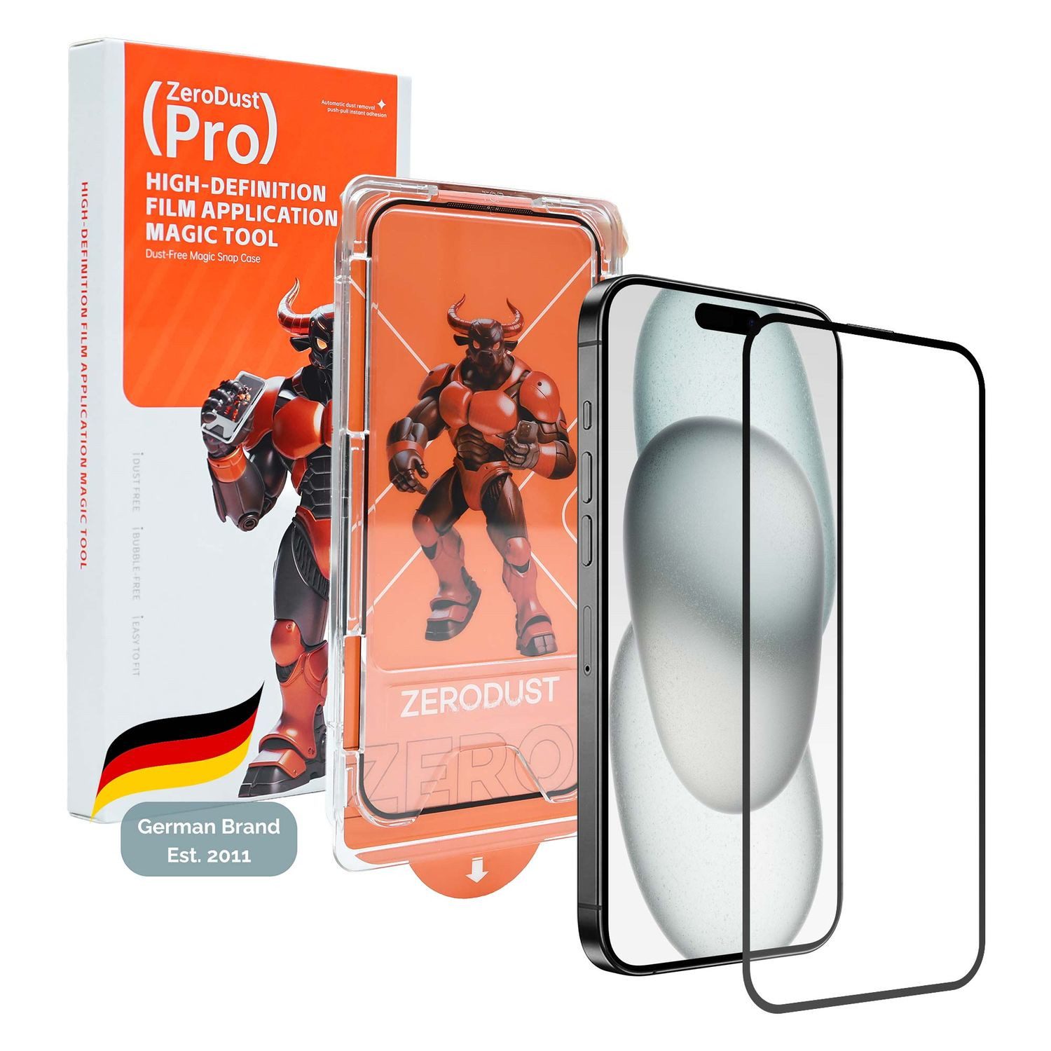 Cadorabo Schutzfolie für Apple iPhone 15 PLUS Schutzfolie, (1-St), Schutzfolie Panzerfolie HD Displayschutzfolie Schutzglas Tempered Glas