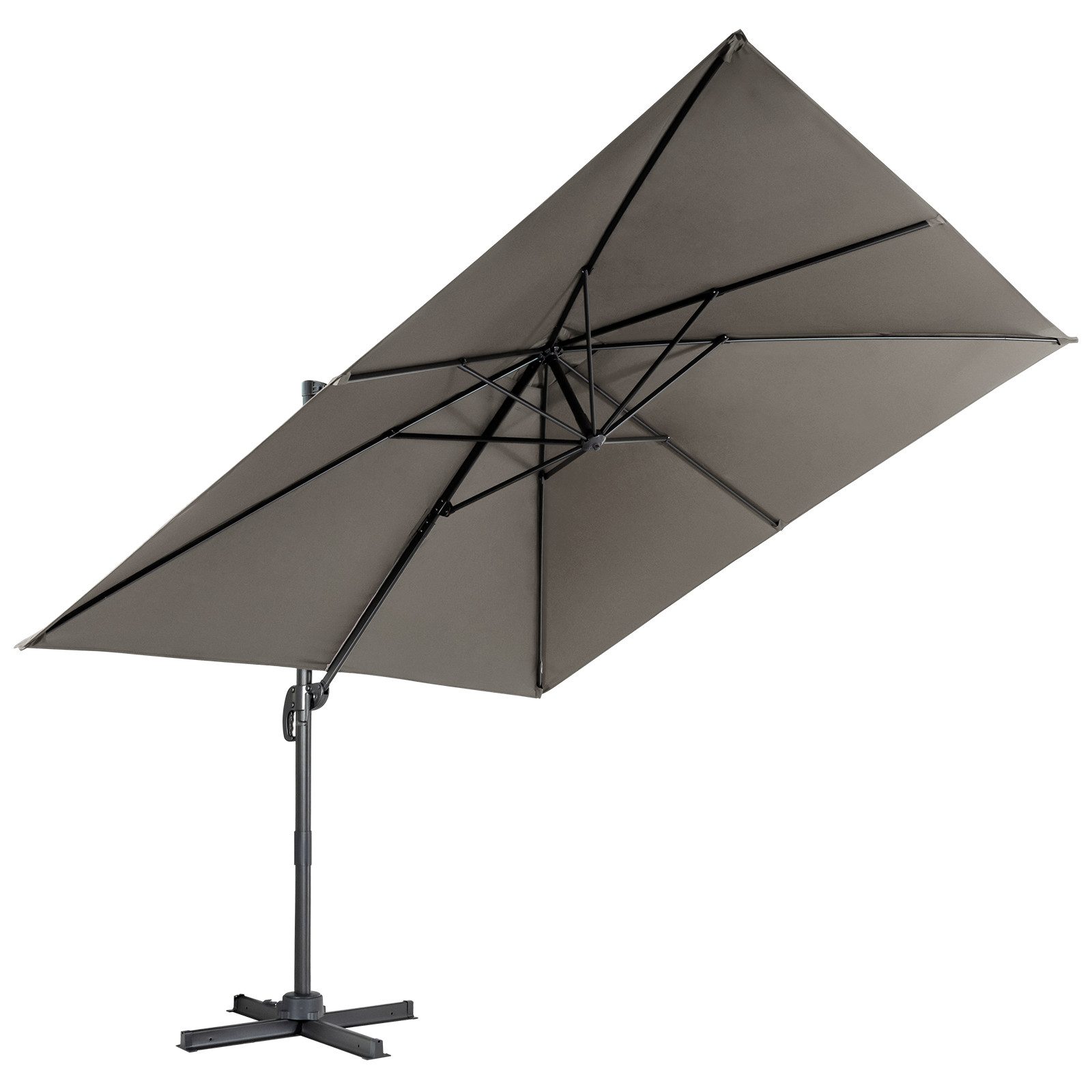COSTWAY Sonnenschirm Balkon Ampelschirm, Ø300x300cm, neigbar, günstig online kaufen