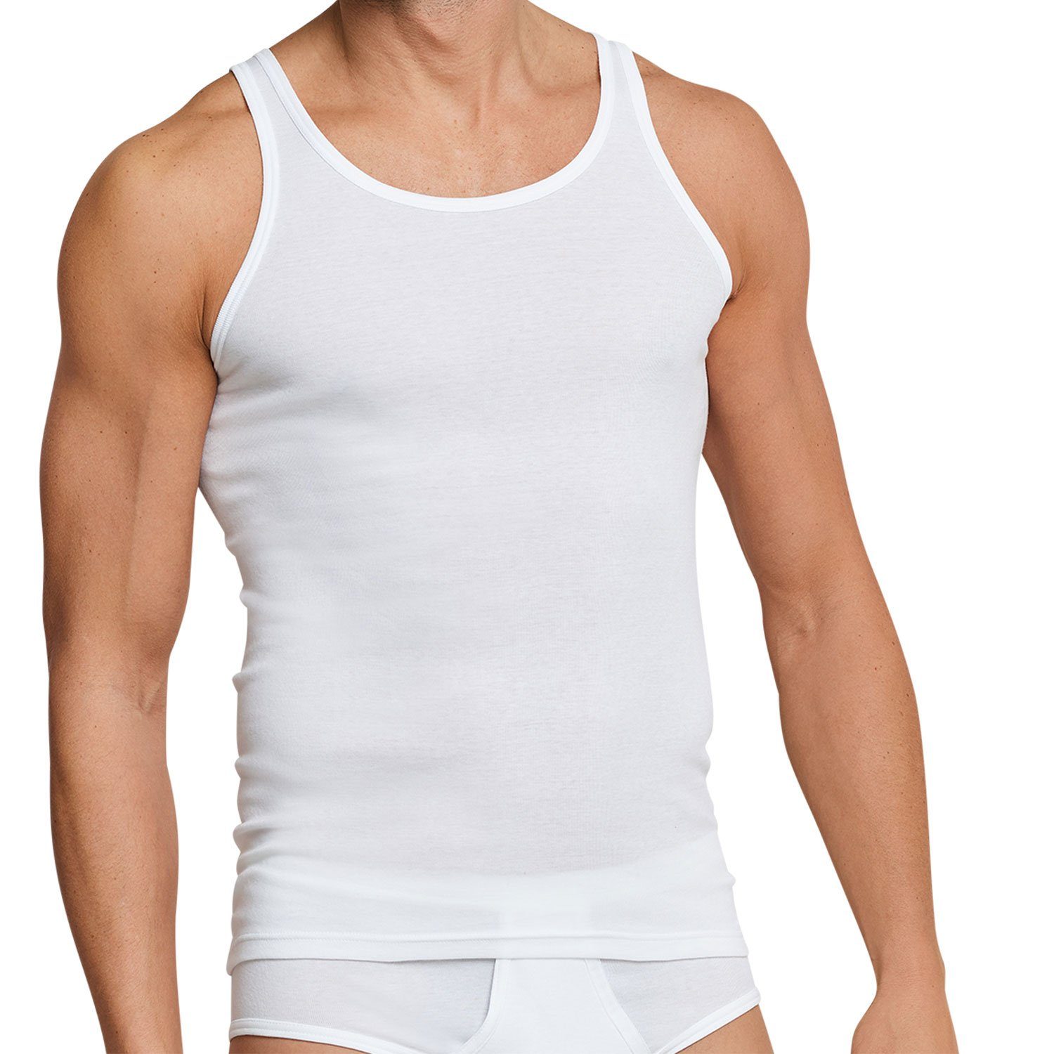 Schiesser Unterhemd Original Classics (4-St) mit längerer Rückenpartie im 4 günstig online kaufen