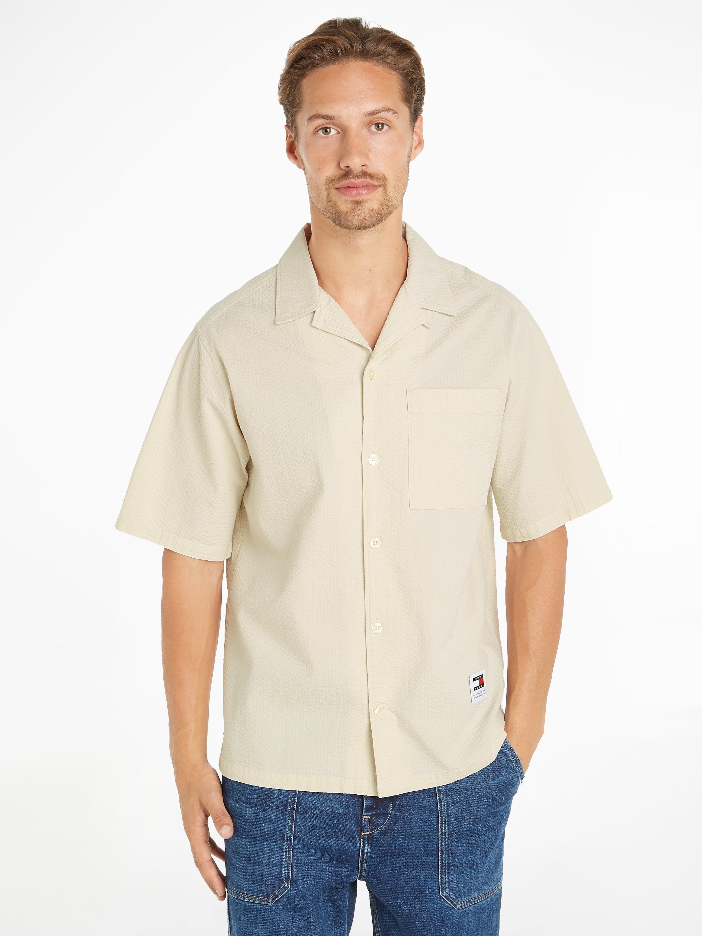 Tommy Jeans Kurzarmhemd TJM RLX SEERSUCKER günstig online kaufen