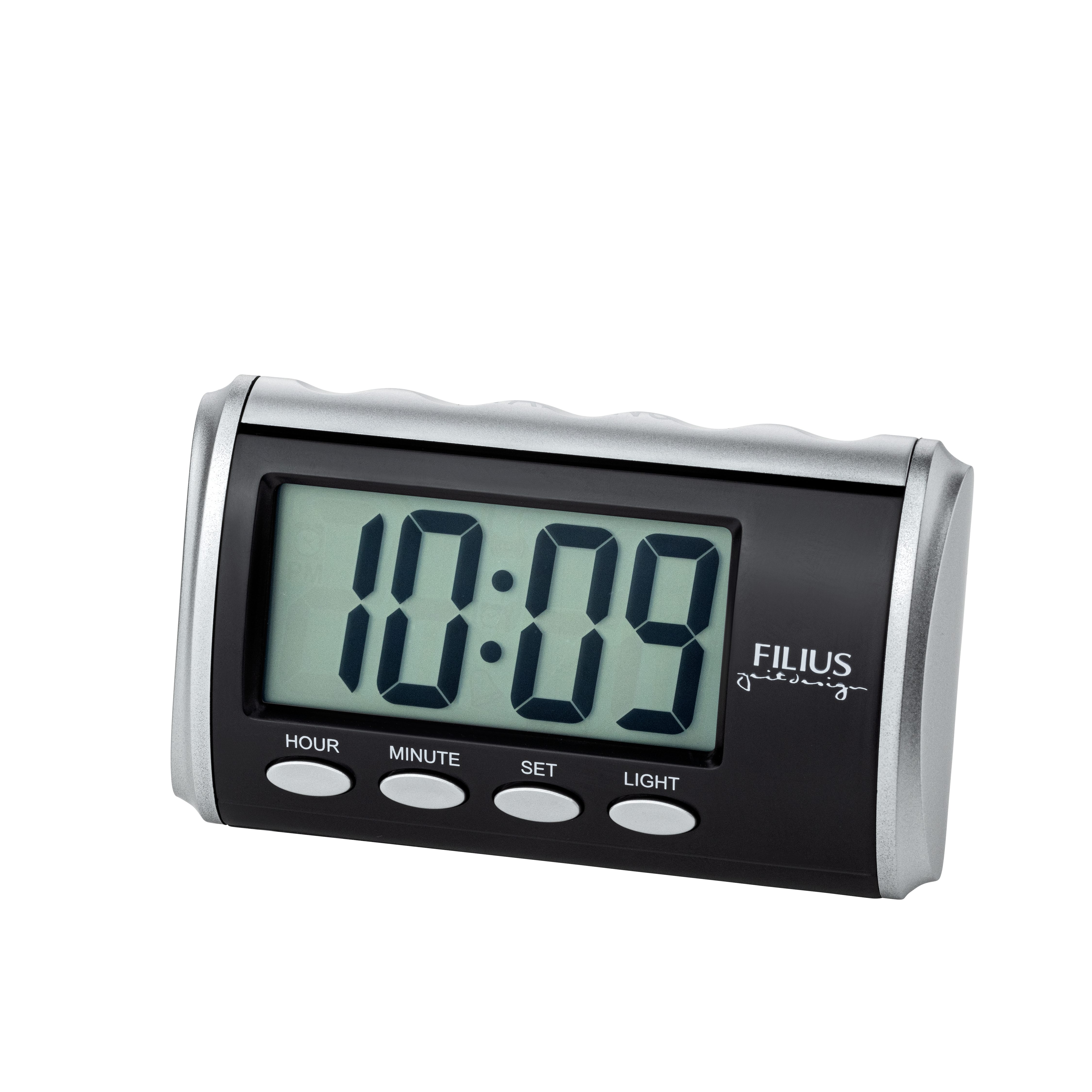 FILIUS zeitdesign Quarzwecker Talking Wecker, Digitalwecker, Schlafzimmer, Beleuchtung, Piepalarm