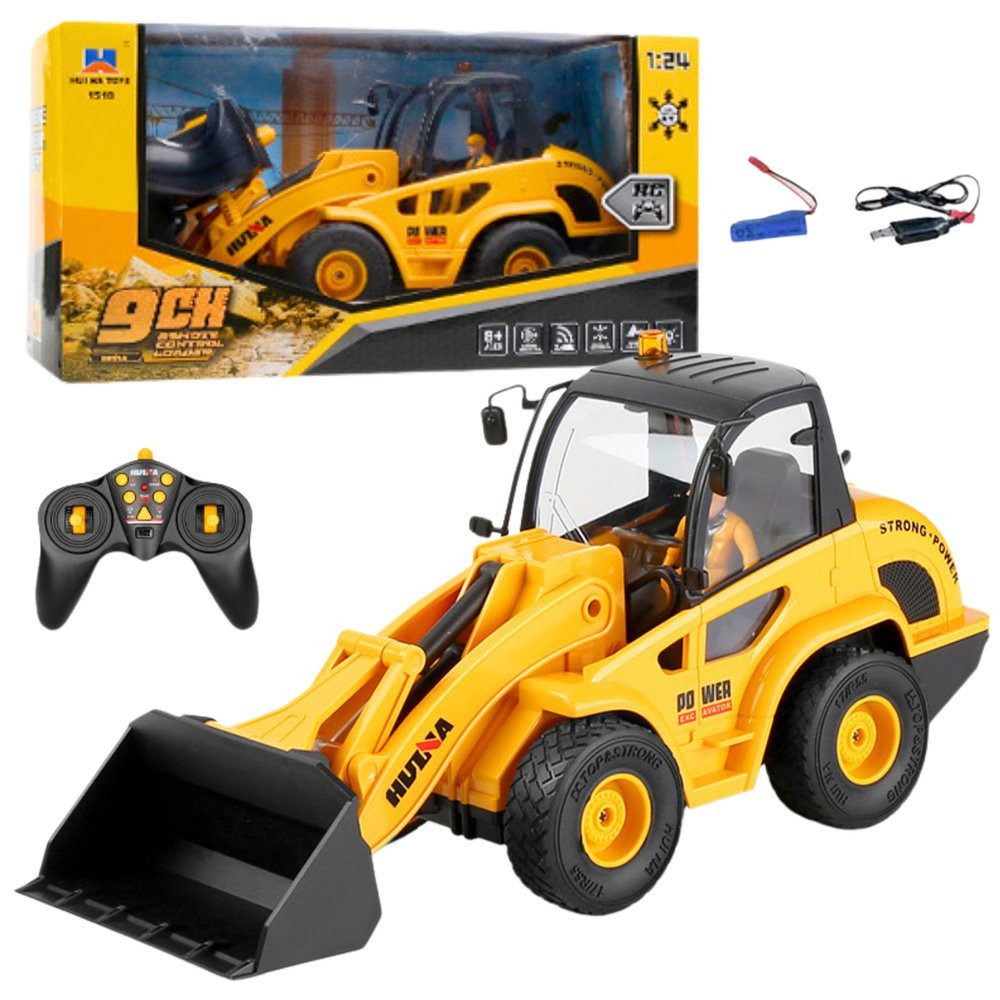 Wisam RC-Auto Baggerlader Bulldozer Ferngesteuerter RC Huina 1:24