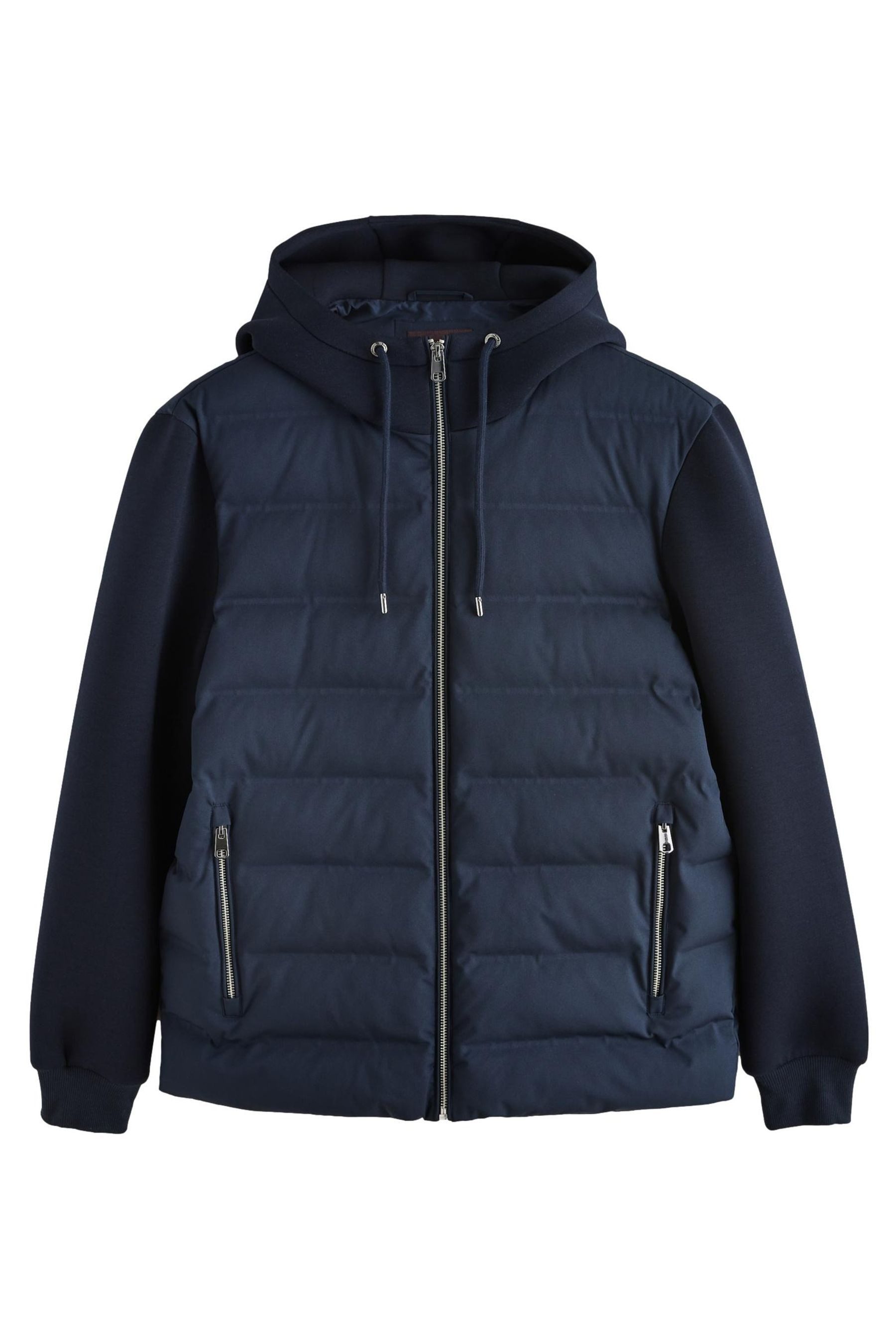 Next Hemdjacke Gesteppte Hybrid-Jacke mit Kapuze (1-St)