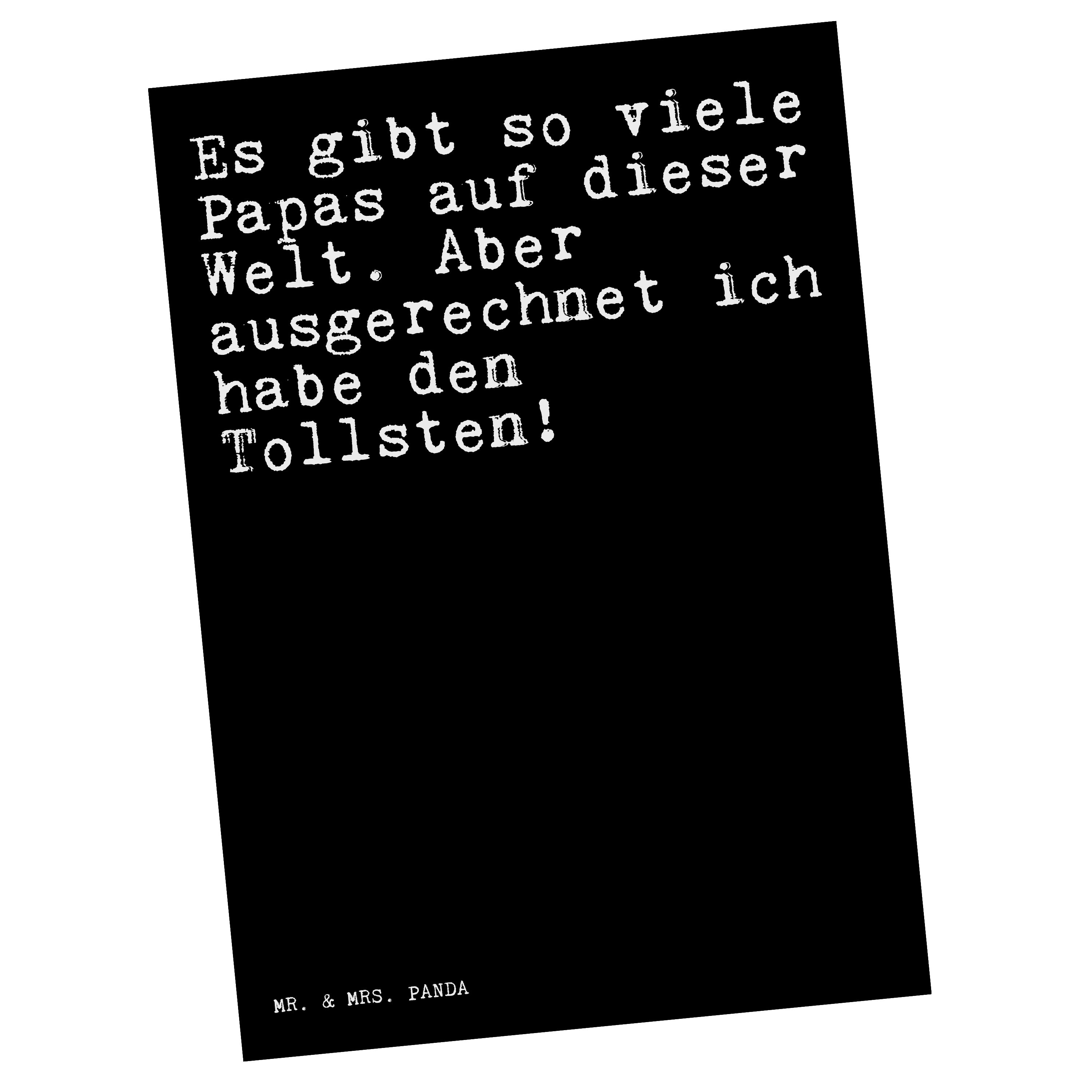 Mr. & Mrs. Panda Postkarte Es gibt so viele... - Schwarz - Geschenk, Sprüche, Ansichtskarte, lus