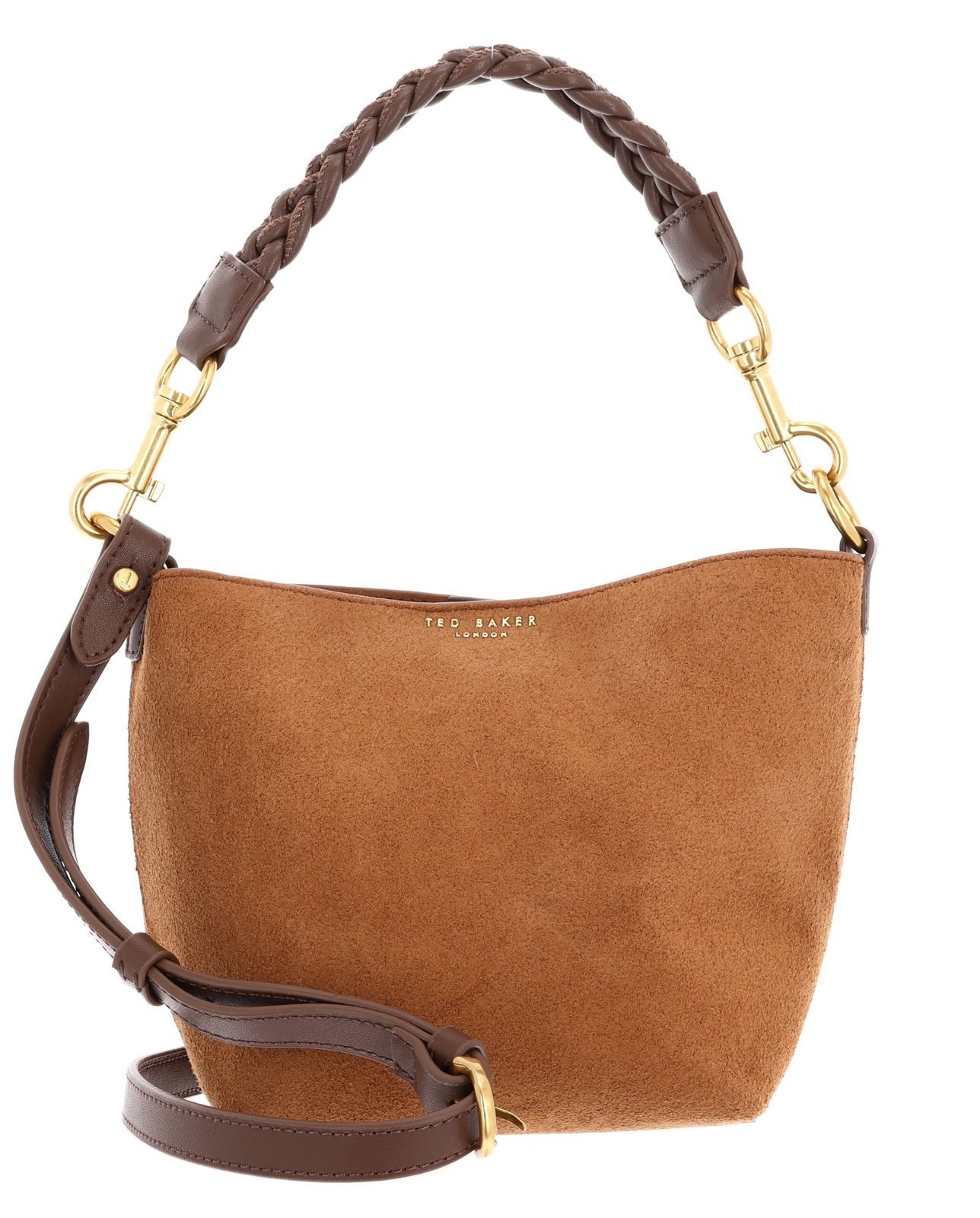 Ted Baker Handtasche Weave Handle Suede Small Bucket bag, aus echtem Ziegenleder