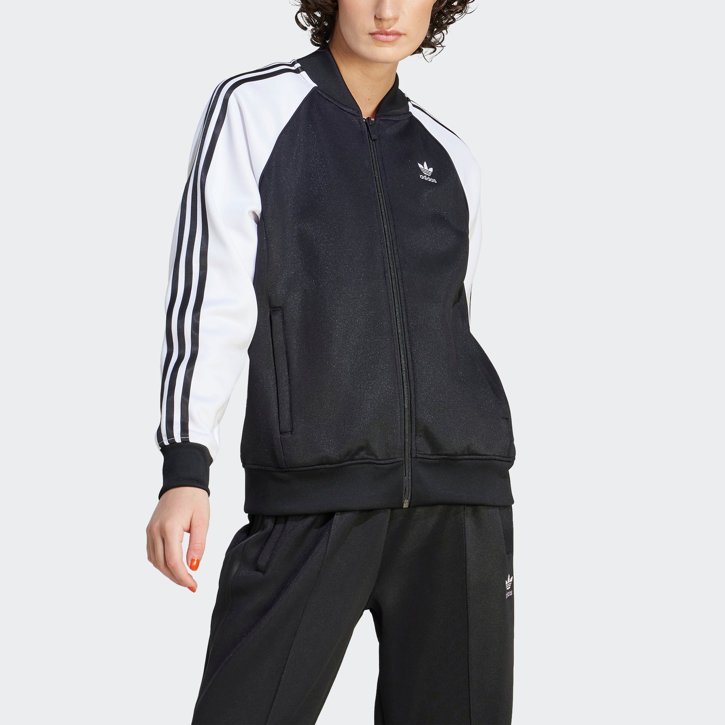 adidas Originals Outdoorjacke ADICOLOR CLASSICS OVERSIZED SST ORIGINALS Black / White