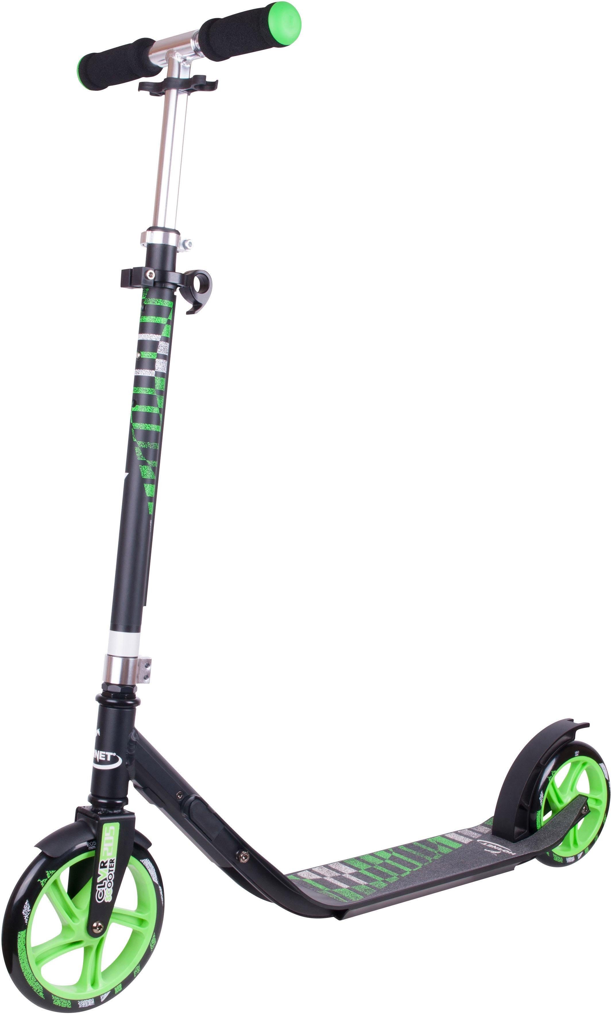 Hudora Scooter Hornet CLVR 200 schwarz/grün | Kinderroller