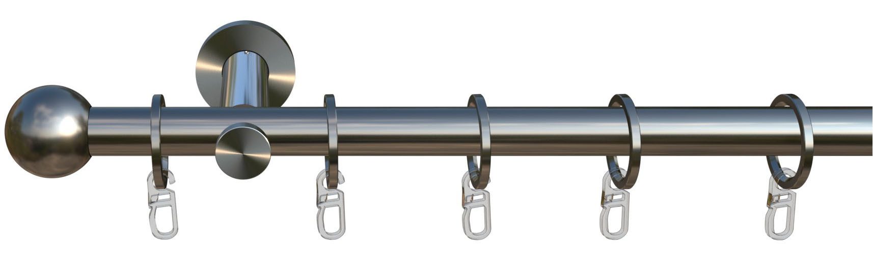 indeko Gardinenstange Colombes, Ø 16 mm, 1-läufig, Wunschmaßlänge, verschra günstig online kaufen