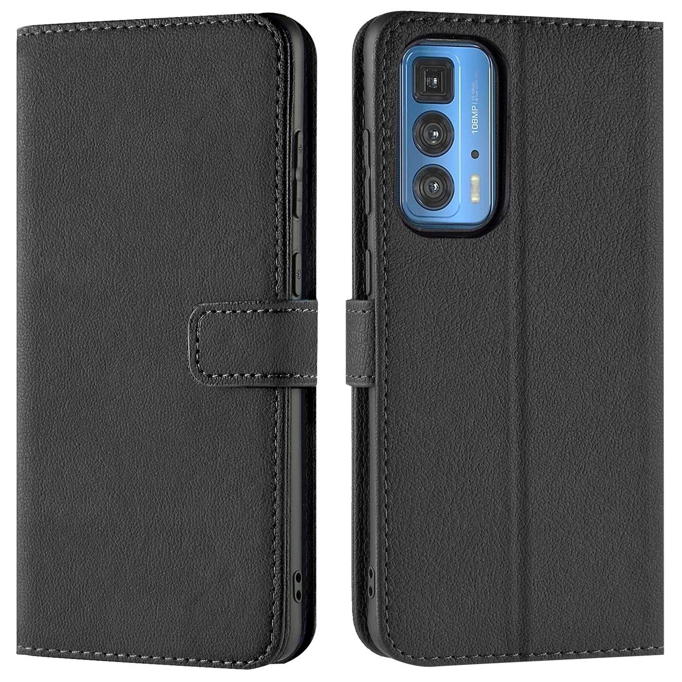 CoolGadget Handyhülle Wallet Klapp Tasche Book Case für Motorola Edge 20 pro 6,7 Zoll, Hülle Klapphülle Flip Cover Etui Schutzhülle