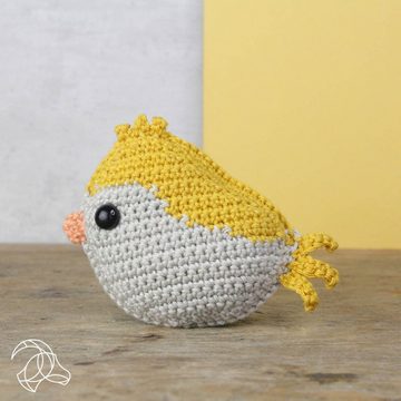 Hardicraft Kreativset Hardicraft Häkelset Amigurumi "Vogel Gelb" mit Baumwollgarn und Füllm, (embroidery kit by Marussia)