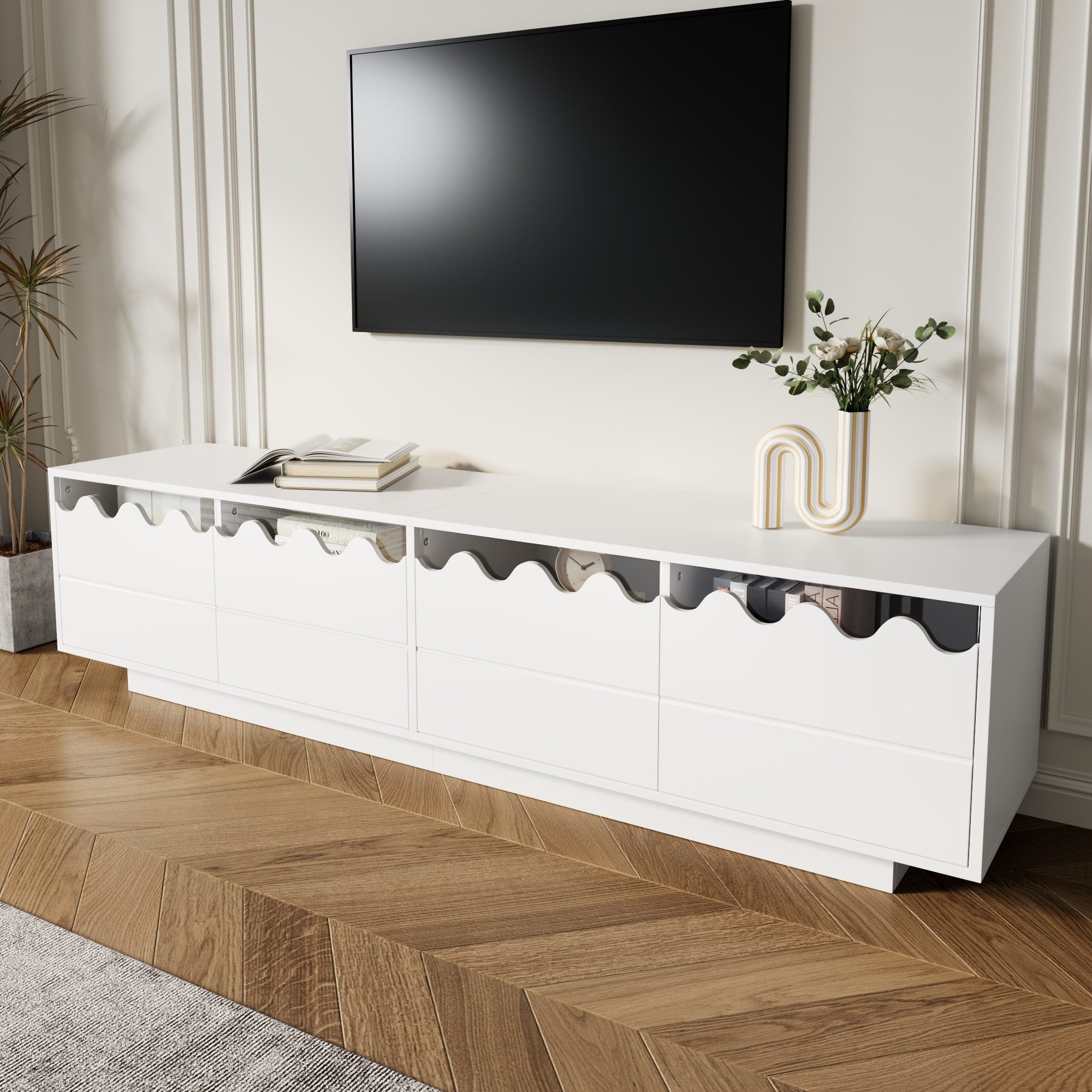 Lowboard TV-Schrank TV-Bank mit Stauraum