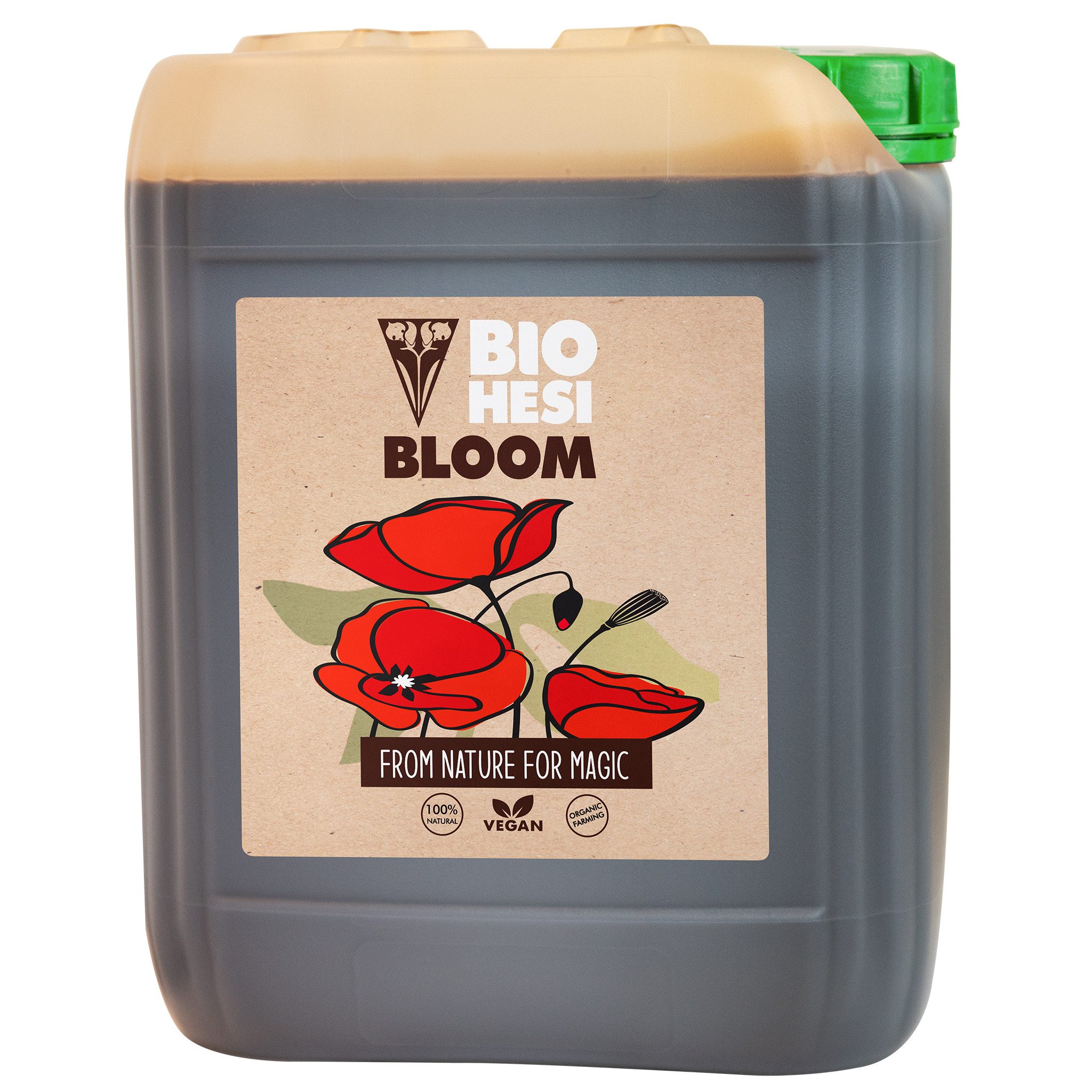 HESI Pflanzendünger HESI Bio Bloom Blütephasen Naturdünger Spezialdünger, 5 Liter, Organisch, Vegan