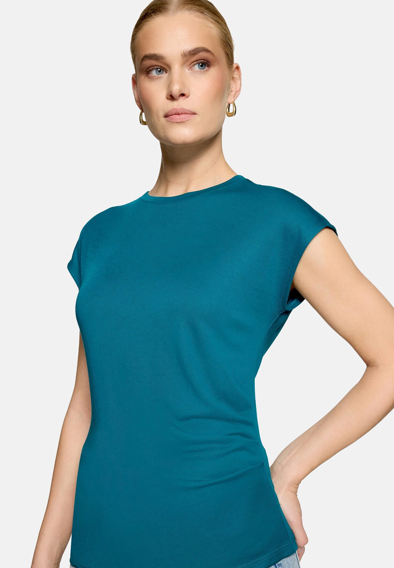 Zero Kurzarmshirt Damen kurzarm (1-tlg) Material