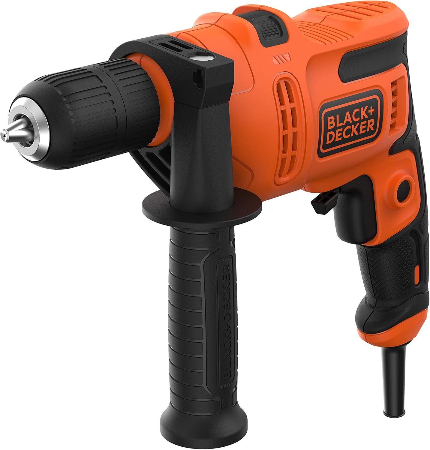 Black + Decker Schlagbohrmaschine 1-Gang Schlagbohrmaschine, 2 m Kabellänge, 500W, (1-tlg)