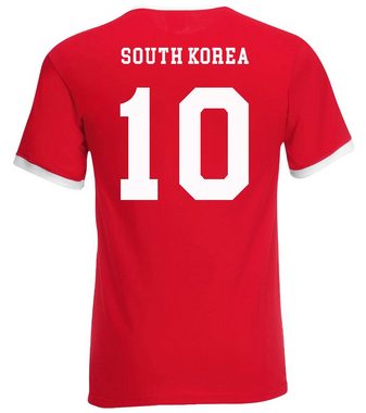 Youth Designz T-Shirt Südkorea Herren T-Shirt im Fußball Trikot Look mit trendigem Motiv
