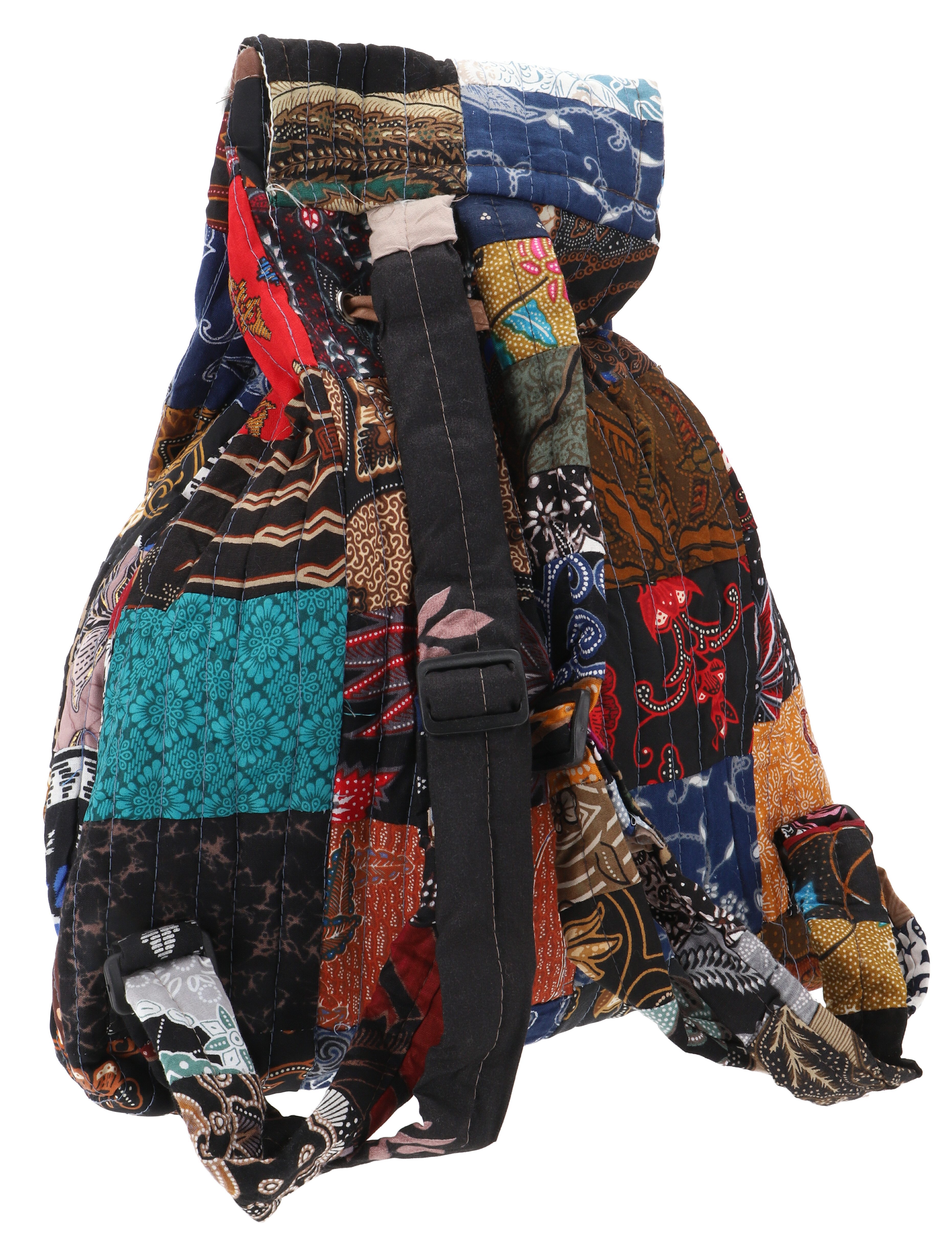 Guru-Shop Freizeitrucksack Patchworkbeutel, Boho Rucksack, Rucksack..