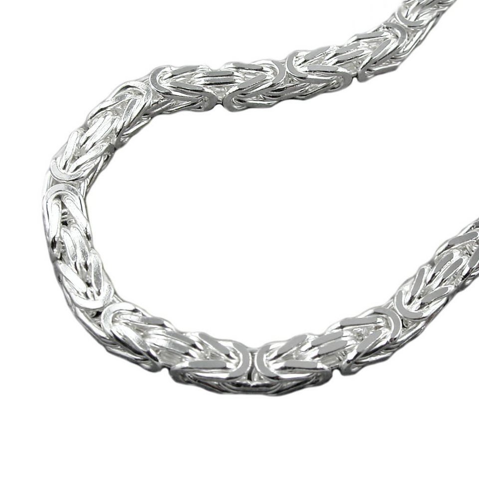 Schmuck Krone Silberkette 6mm Königskette Halskette Kette Halsschmuck 925  Silber 55cm Herren