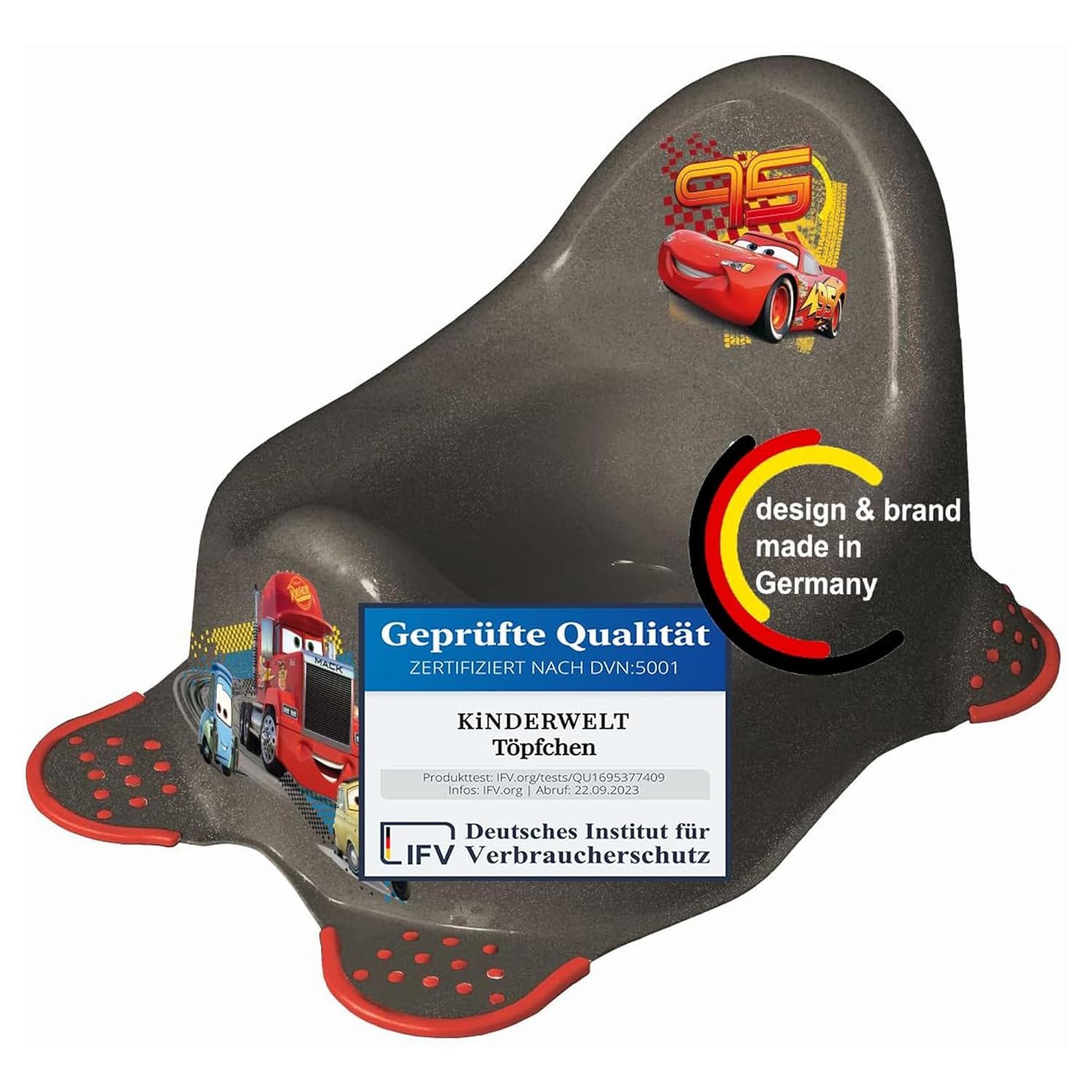 Töpfchen Töpfchen Disney Cars metallic für Babys und Kinder stabiler Babytopf