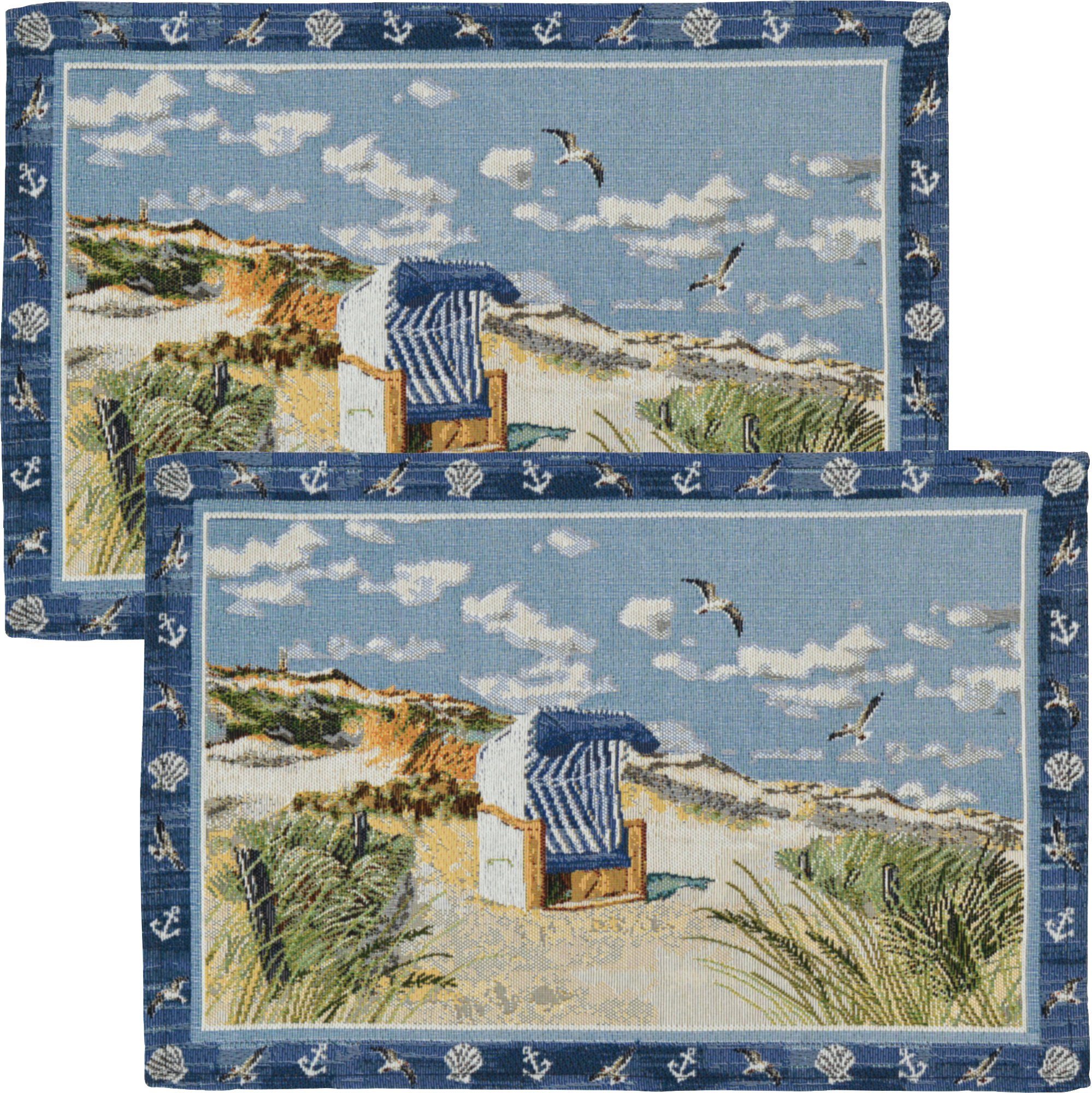 Platzset Tischset "Beach Chair" 2er-Pack