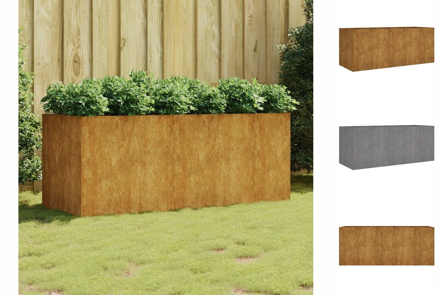 vidaXL Hochbeet Hochbeet 200x80x80 cm Cortenstahl