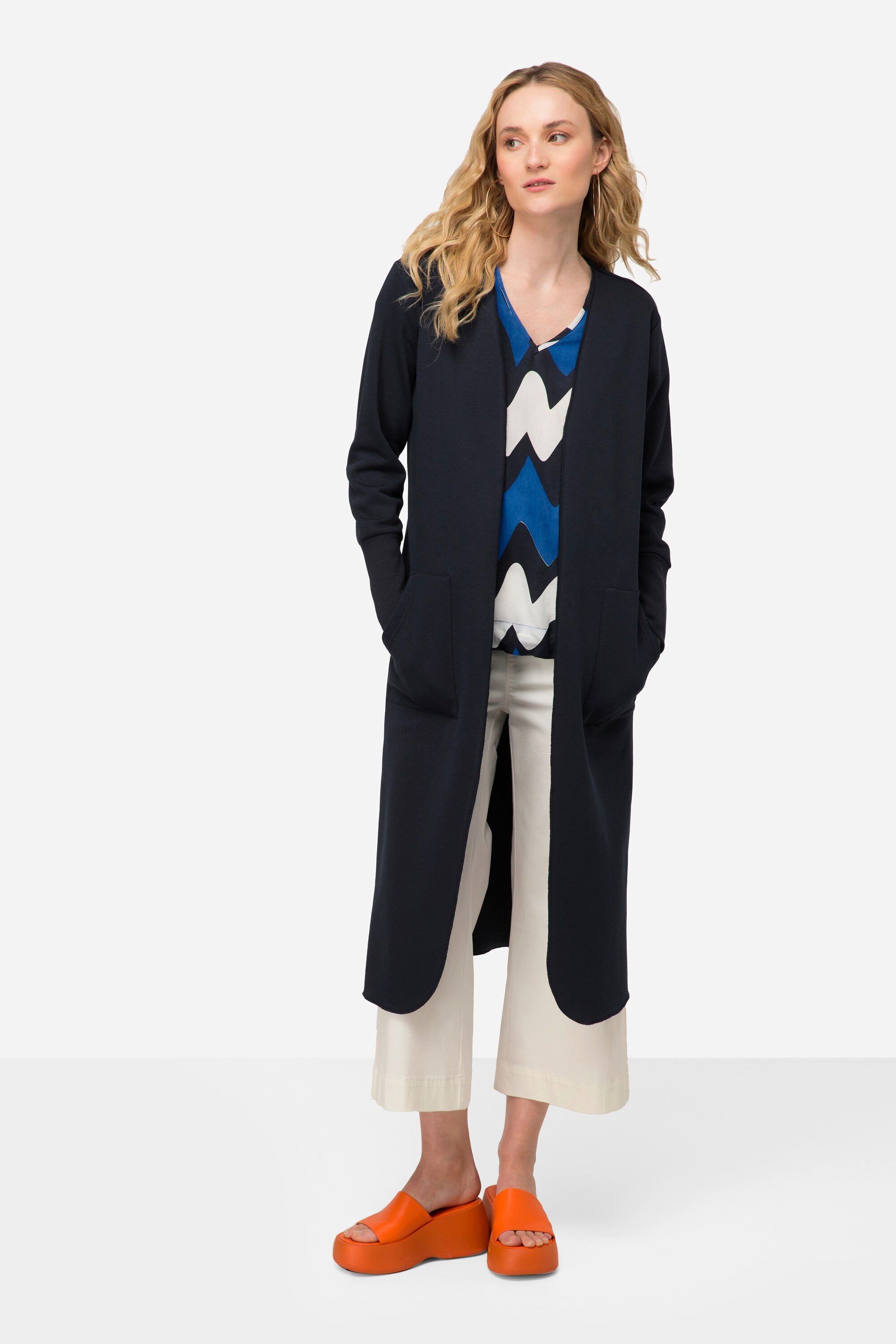 Laurasøn Sweatjacke Sweat-Cardigan Straight Fit offene günstig online kaufen