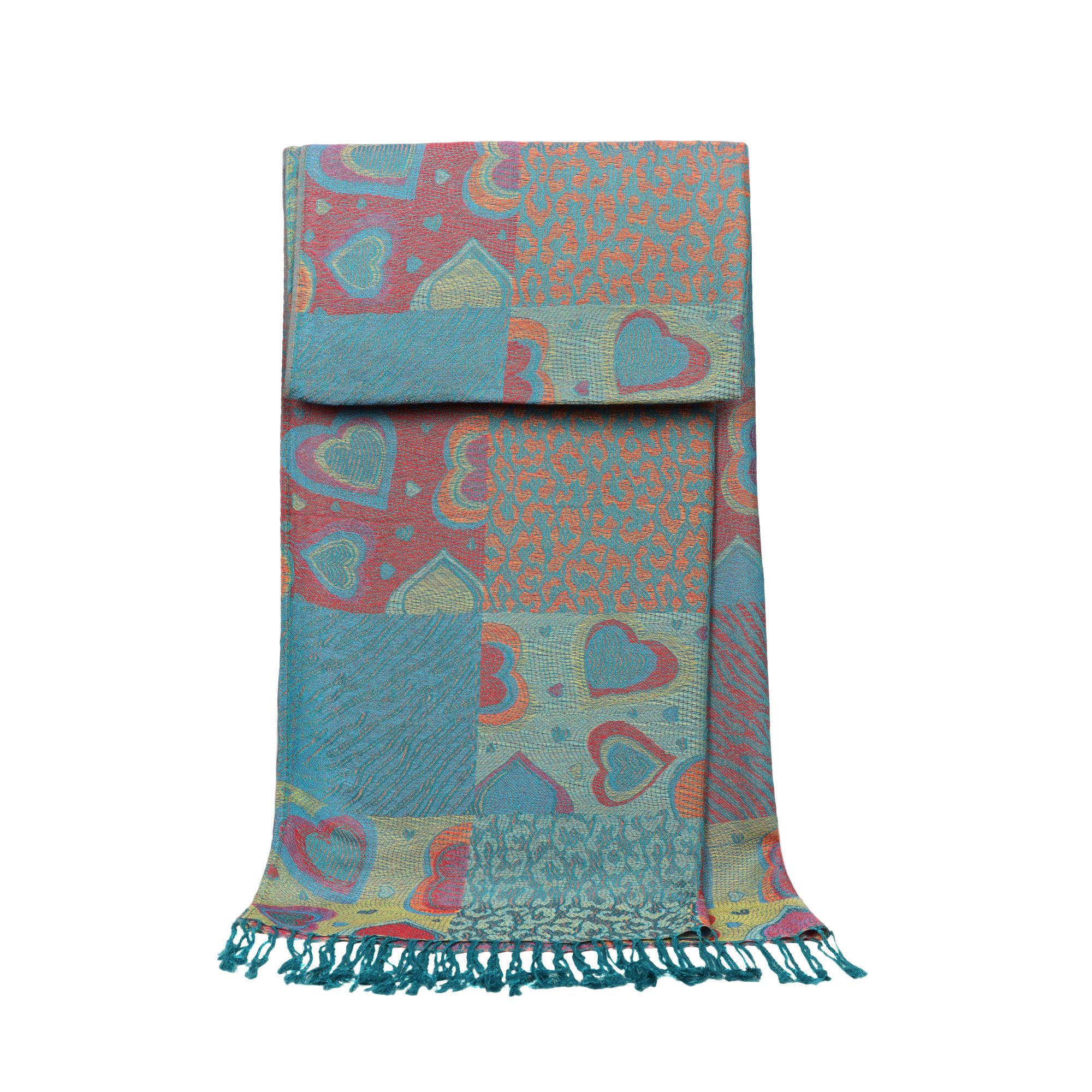 Modeschal Jacquard Schal Herz