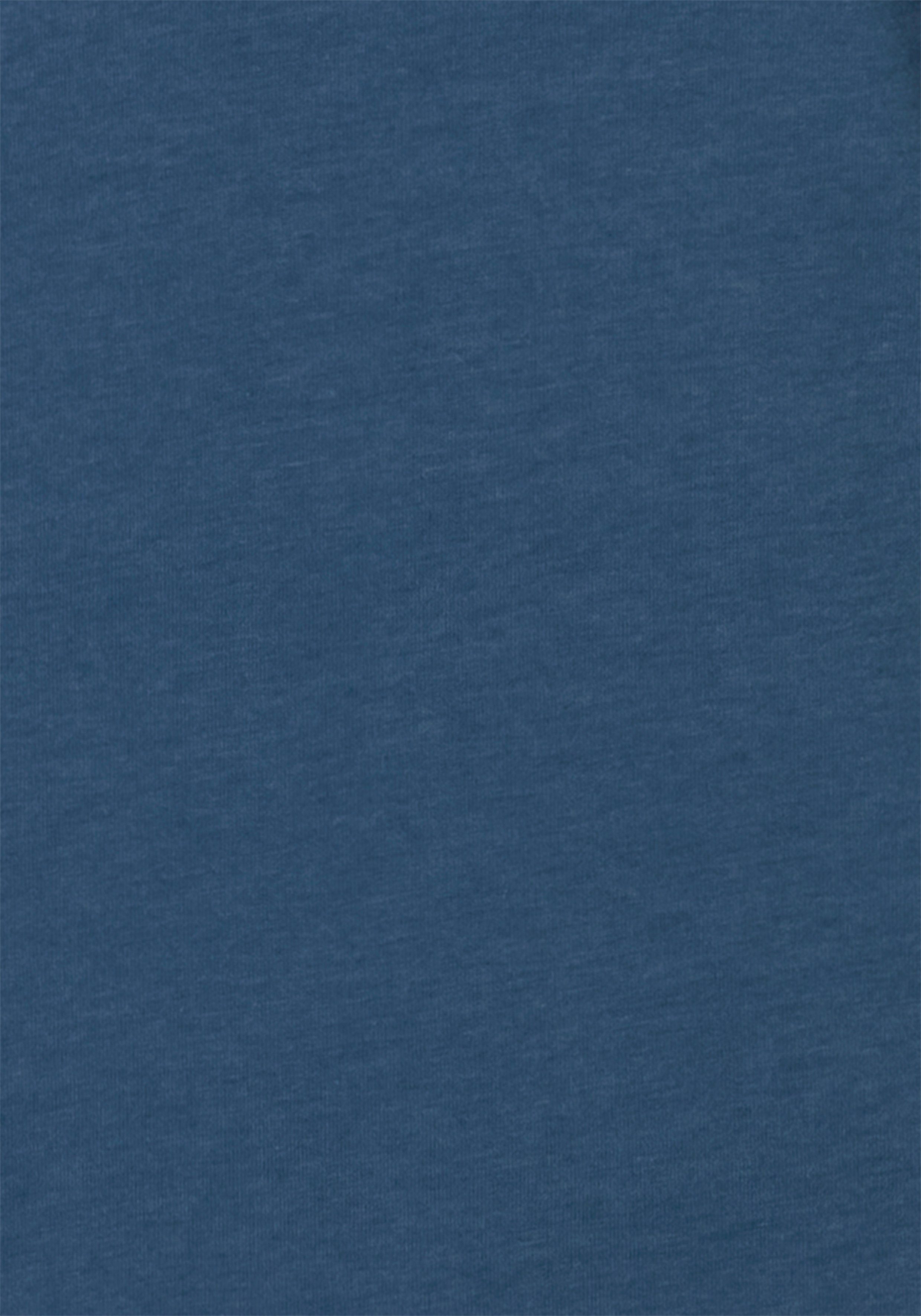 s.Oliver Pyjama (2 tlg., 1 navy-moosgrün mit 3/4-Ärmeln Stück) Ornamentdruck im