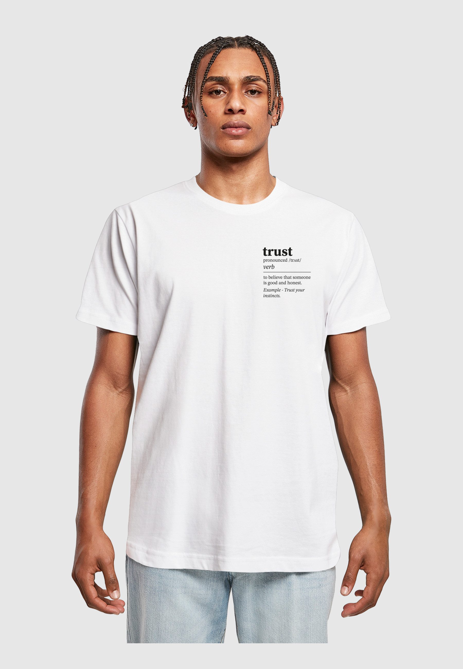 MisterTee T-Shirt MisterTee Herren Trust Definition Tee (1-tlg)