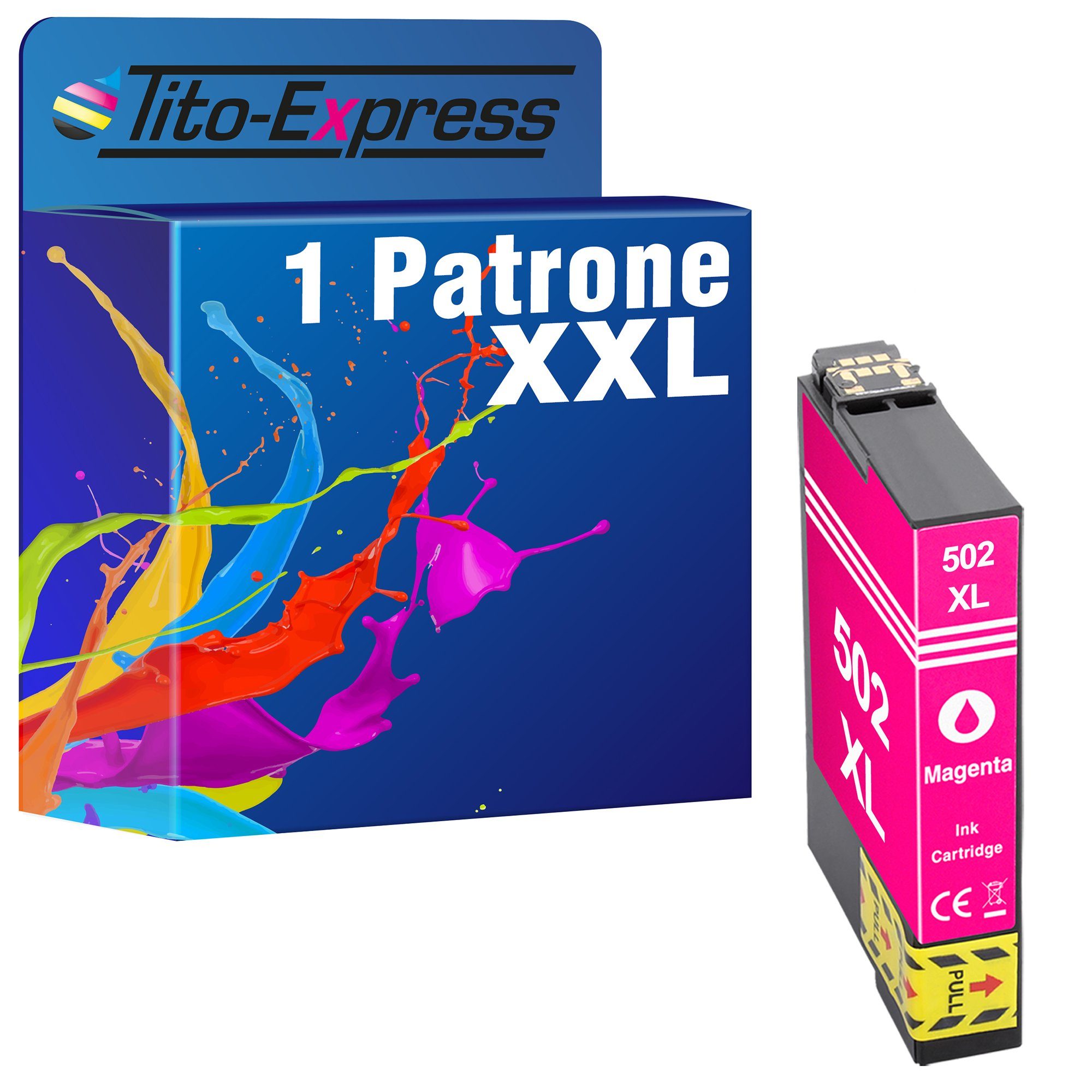 Tito-Express ersetzt Epson 502 XL 502XL Magenta Tintenpatrone (für WF-2860 WF-2860DWF WF-2865 DWF XP-5100 XP5100 XP-5105 XP5105)