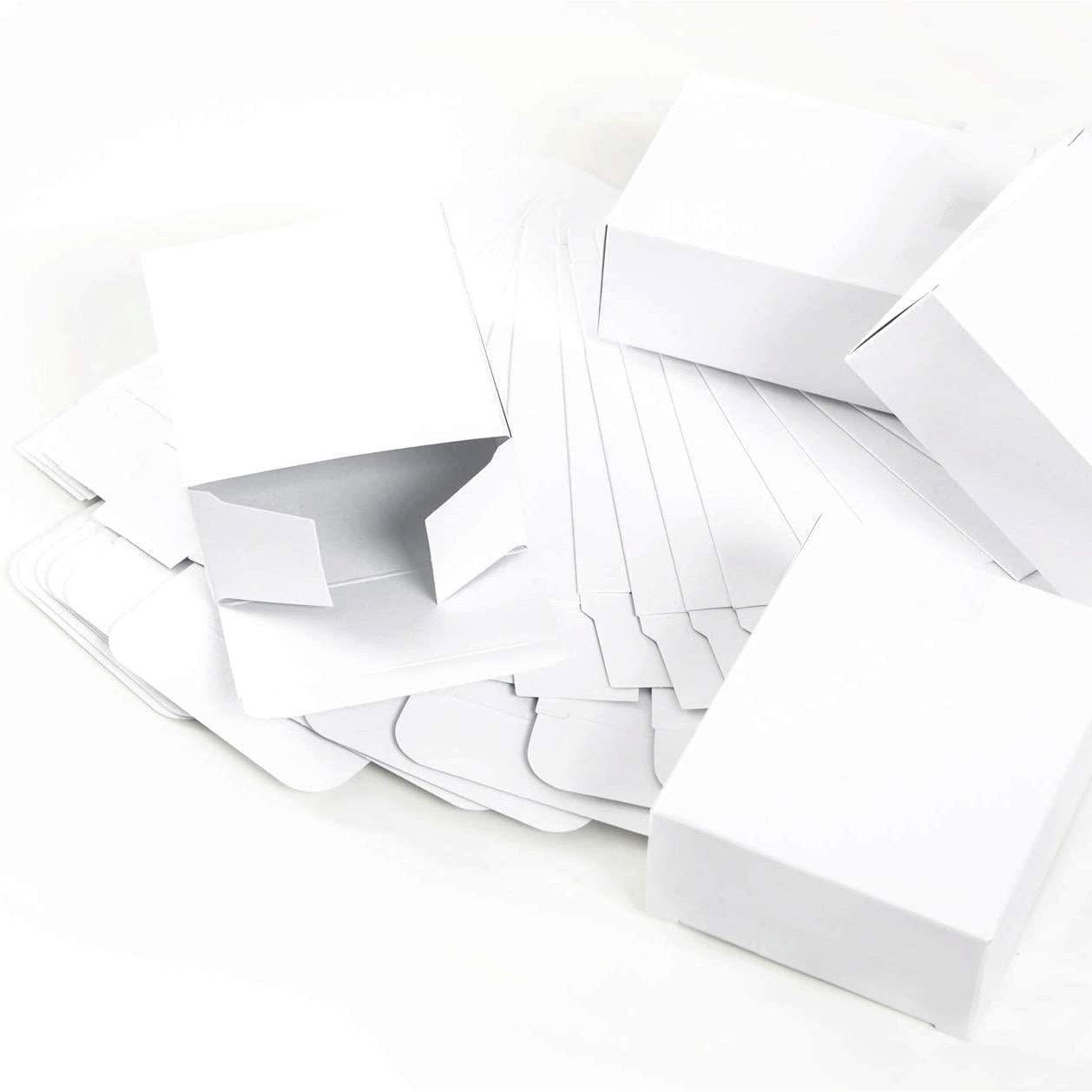 Logbuch-Verlag Geschenkbox 24 kleine weiße mini Geschenkschachteln 10 x 4 x 8 cm - Geschenkboxen