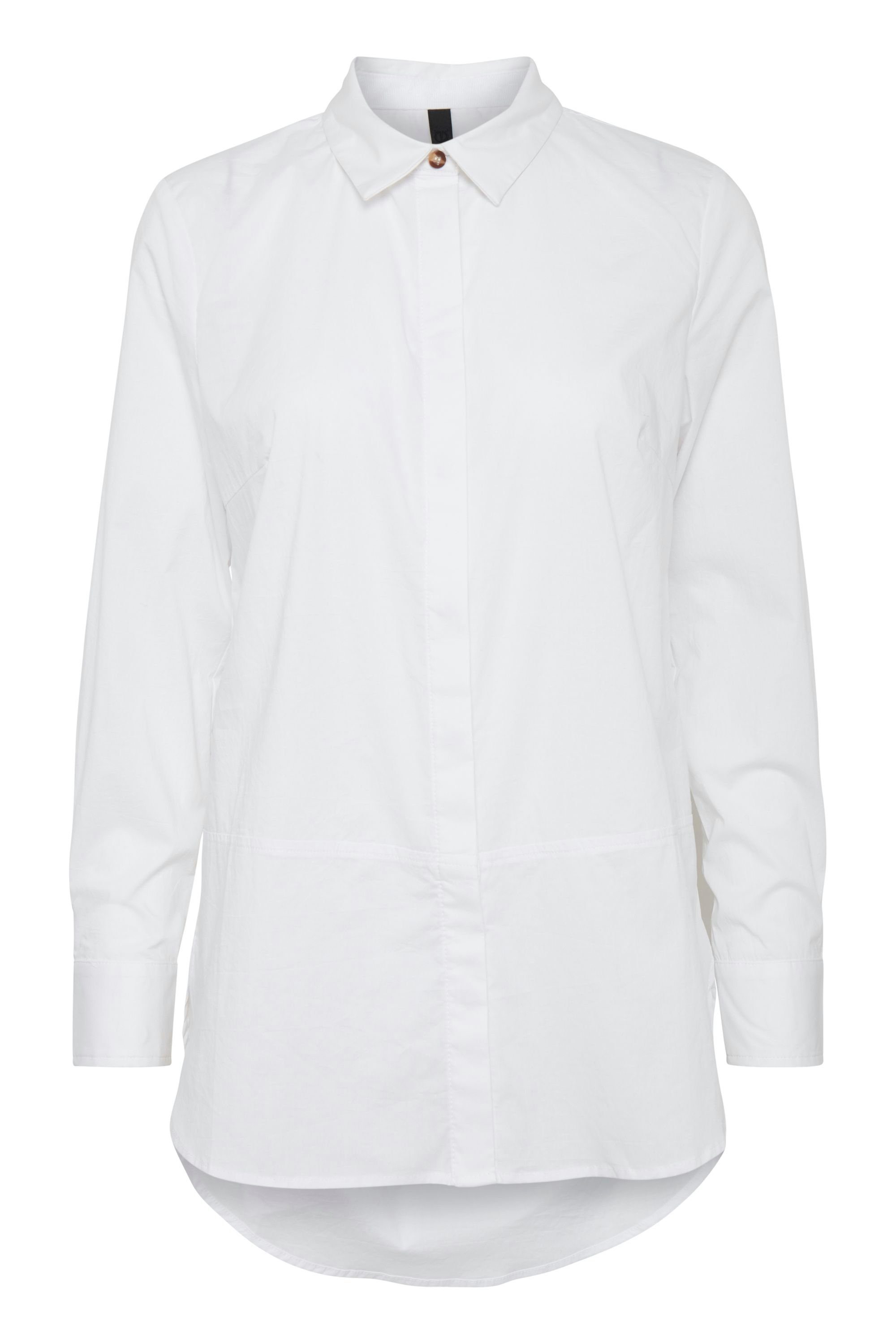 White Jeans Klassische Pulz PZELNA (5000101) - Optical geschnitten länger Longbluse Bluse 50204794