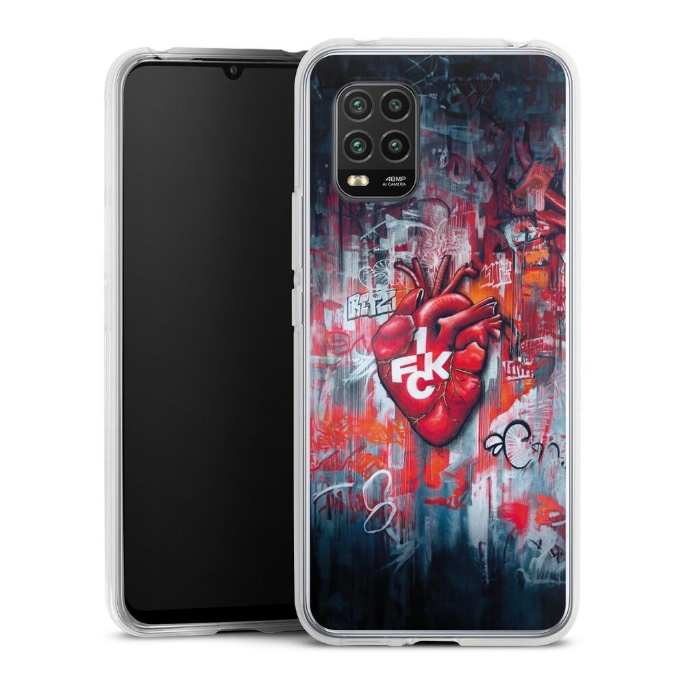 DeinDesign Handyhülle 1. FCK Herz 1. FC Kaiserslautern 1.FCK Herz, Xiaomi Mi 10 lite Silikon Hülle Bumper Case Handy Schutzhülle