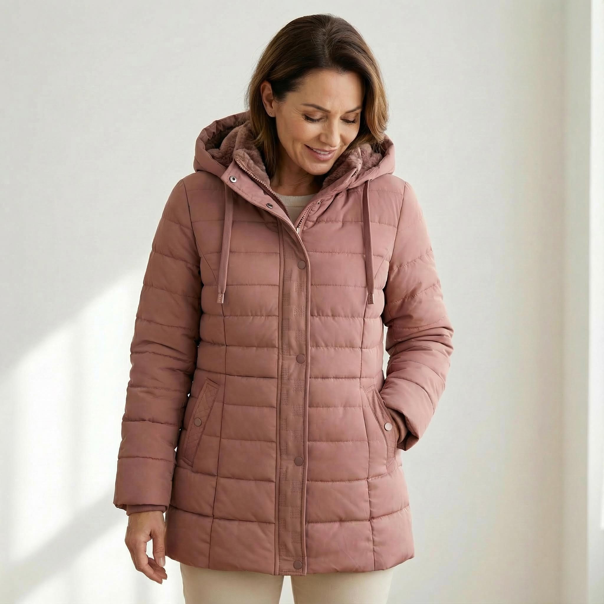 OriginalYou Steppjacke Damen Steppjacke mit weichem Teddyfell gefüttert auc günstig online kaufen