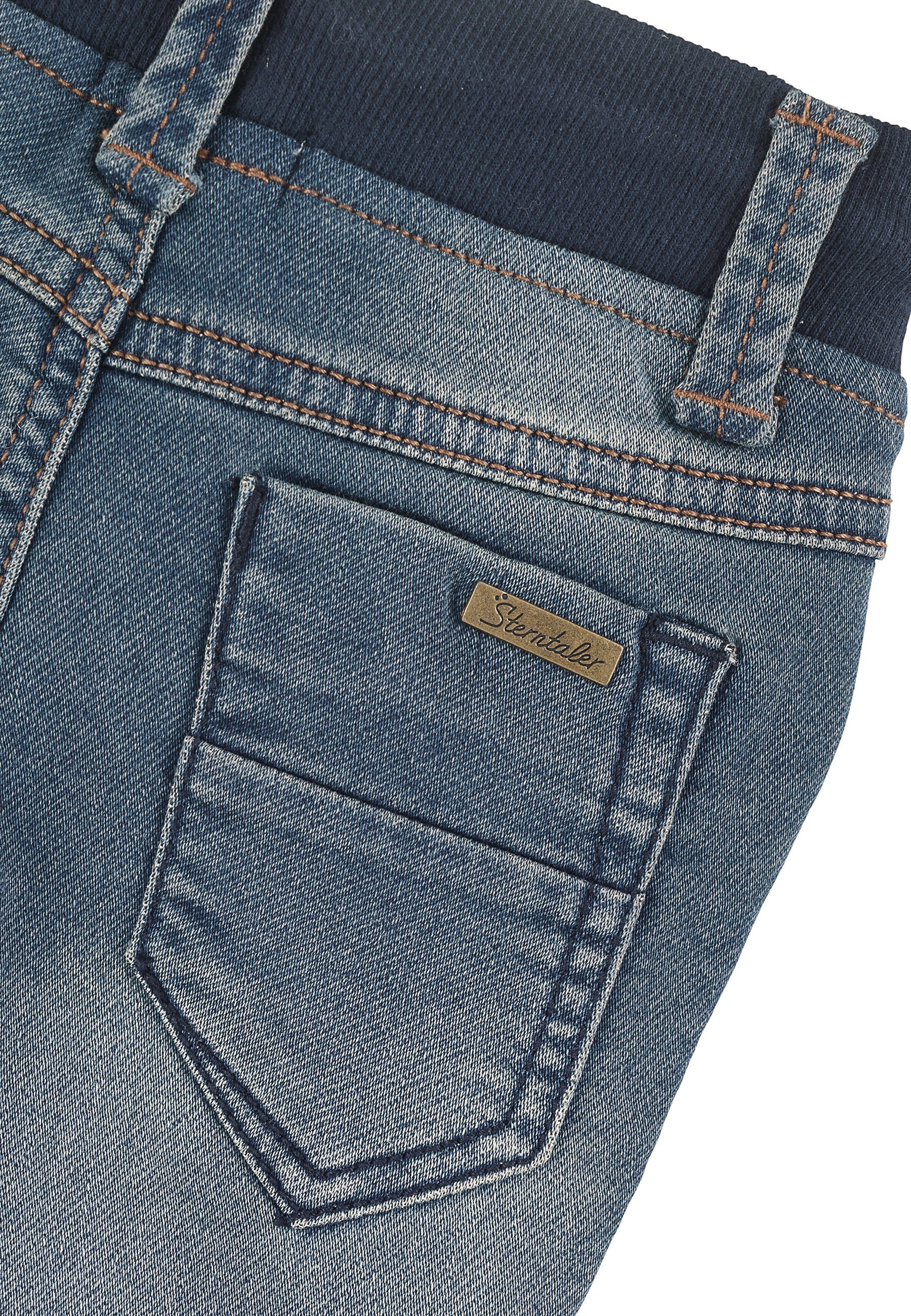 Sterntaler® Stoffhose Jeanshose (1-tlg) Jeans aus elastischem Jogg-Denim im Used Look, Komfortbund und Taschen – Bild 5 von 5