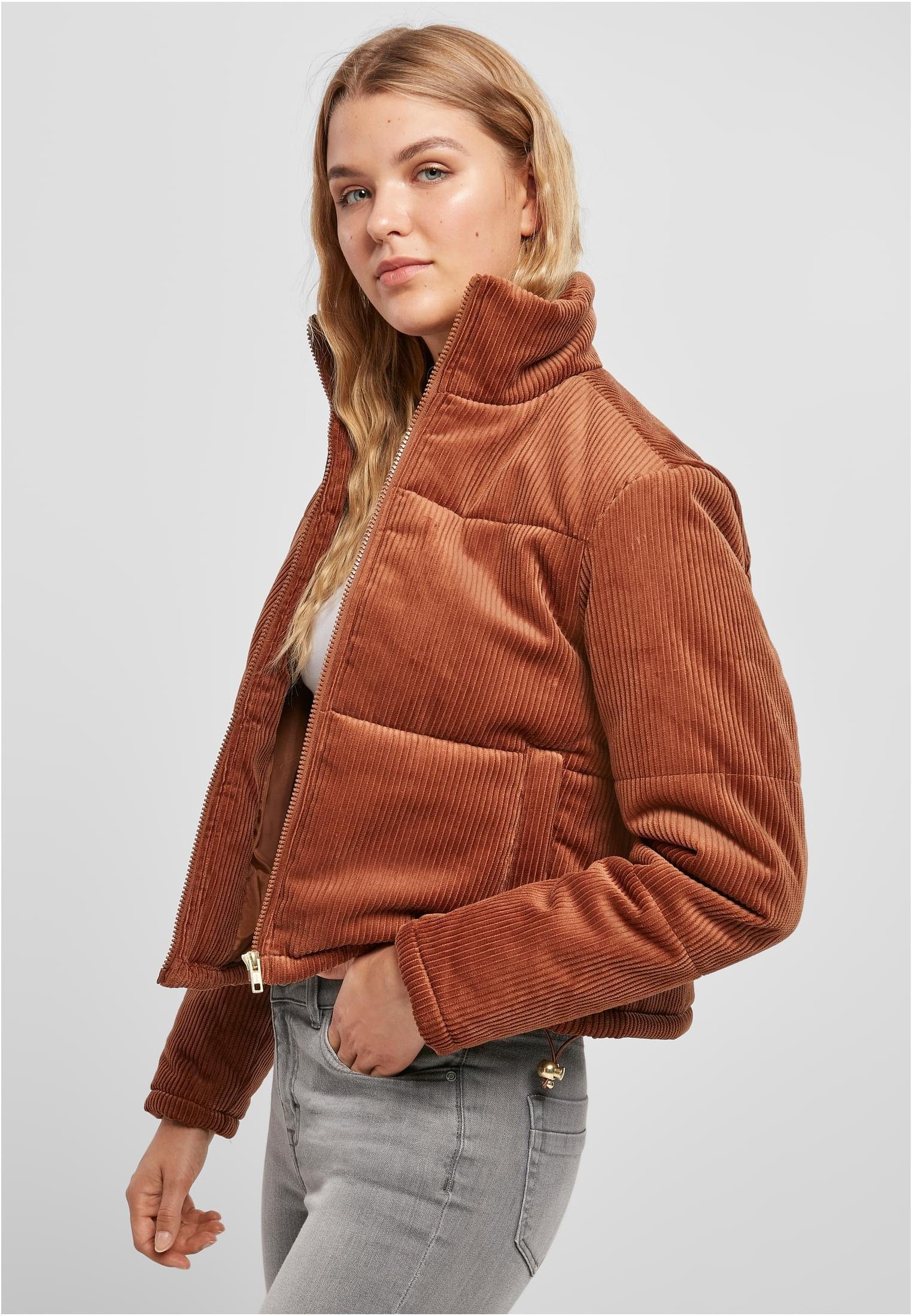 Winterjacke Puffer (1-St) Jacket CLASSICS URBAN Damen Ladies Corduroy toffee