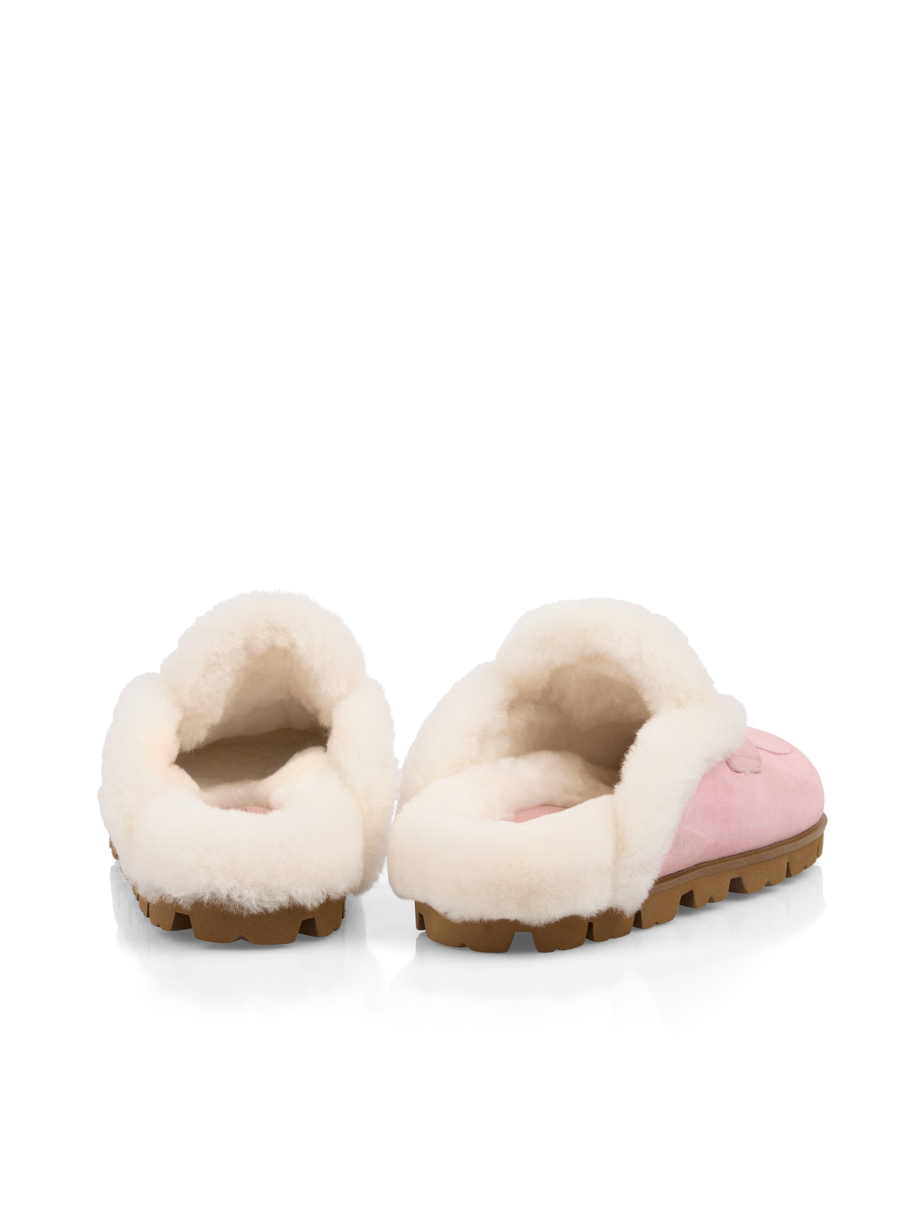 Marc Cain Sabot Schlupfschuh, Clog mit echtem Lammfell-Kragen